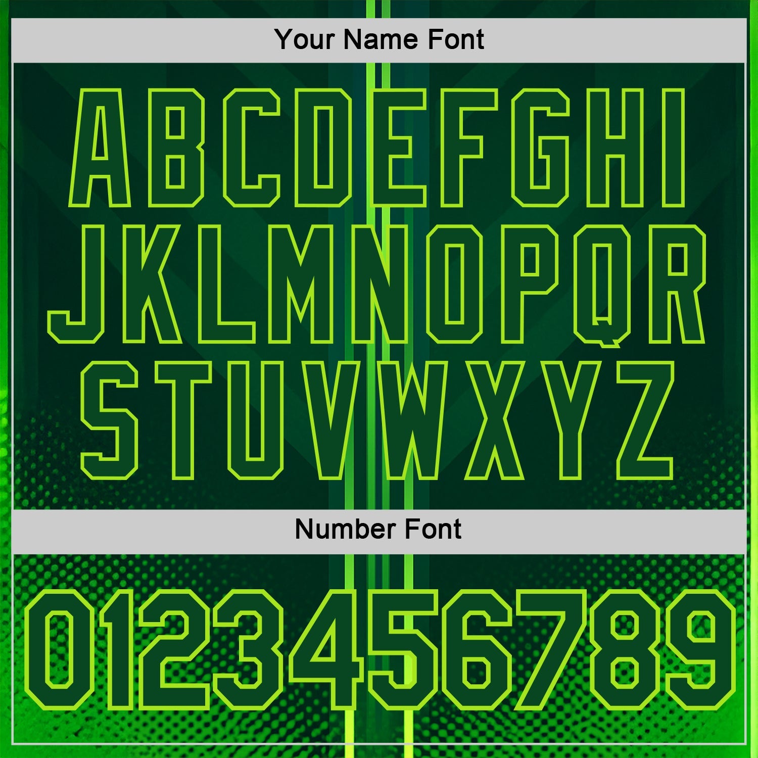 Custom Green Neon Green 3D Pattern Design Gradient Stripe Sportswear Performance T-Shirt view 4