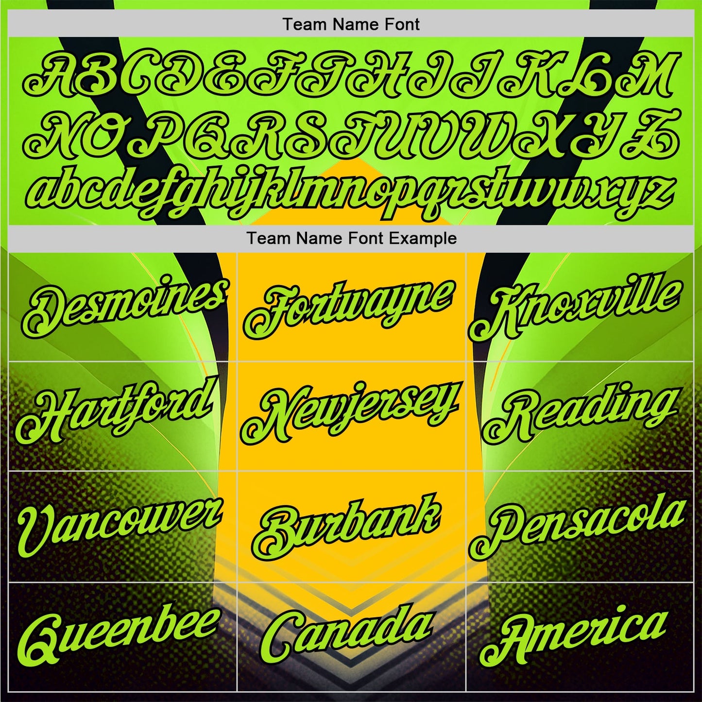Custom Green Neon Green Yellow-Black 3D Pattern Design Color Block Arrow Sportswear Performance T-Shirt view 3