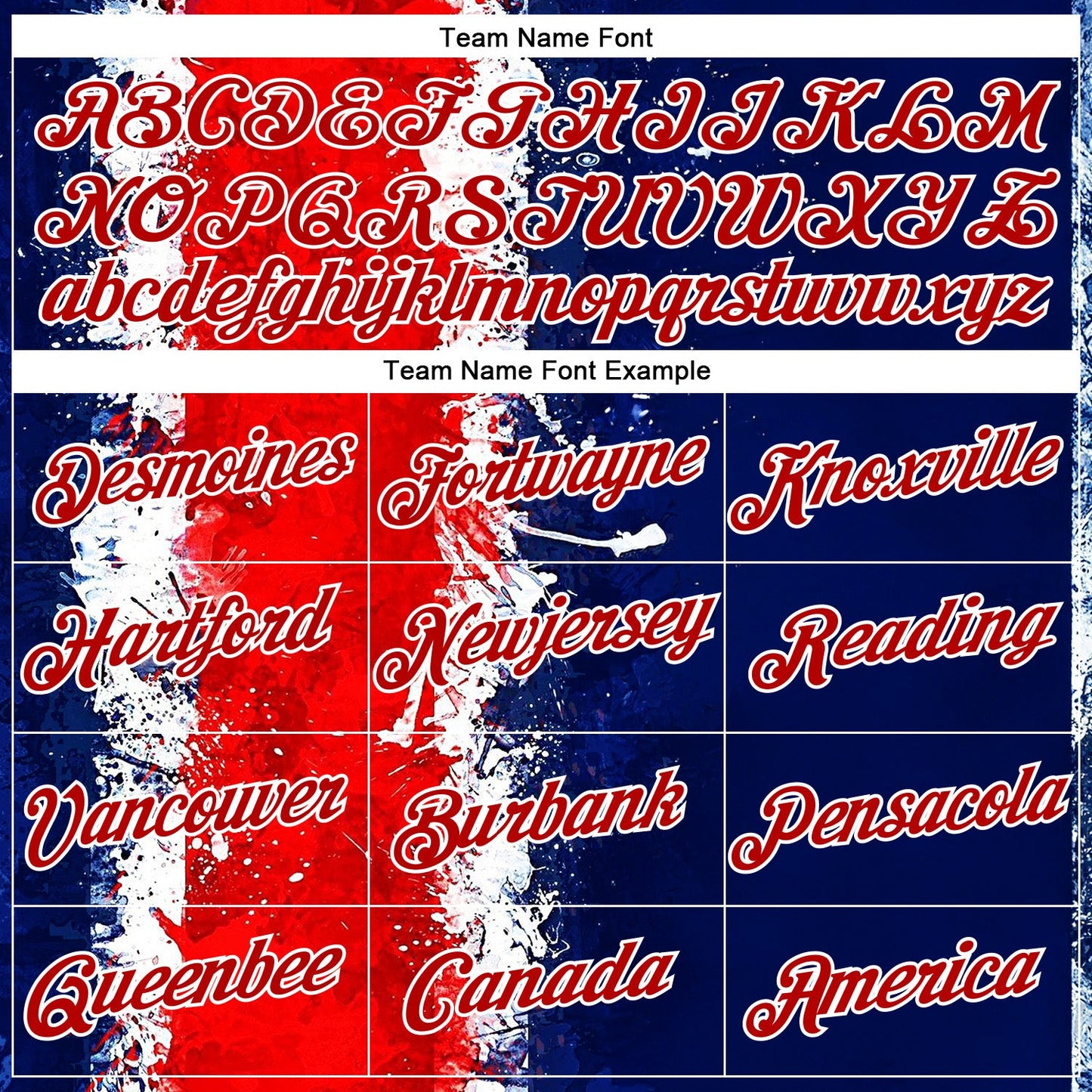Custom Stitched Blue Red-White 3D Pattern Design American Inspired Graffiti Splash Sportswear Pullover Sweatshirt Hoodie view 3