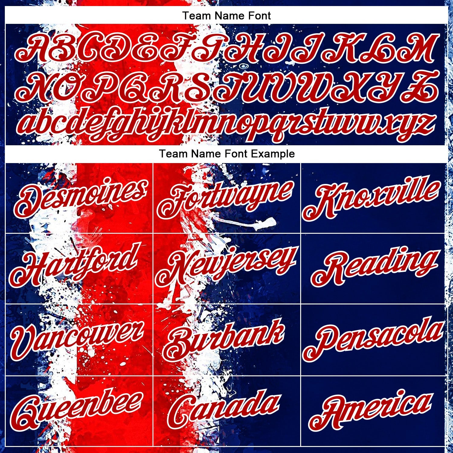 Custom Stitched Blue Red-White 3D Pattern Design American Inspired Graffiti Splash Sportswear Pullover Sweatshirt Hoodie view 3