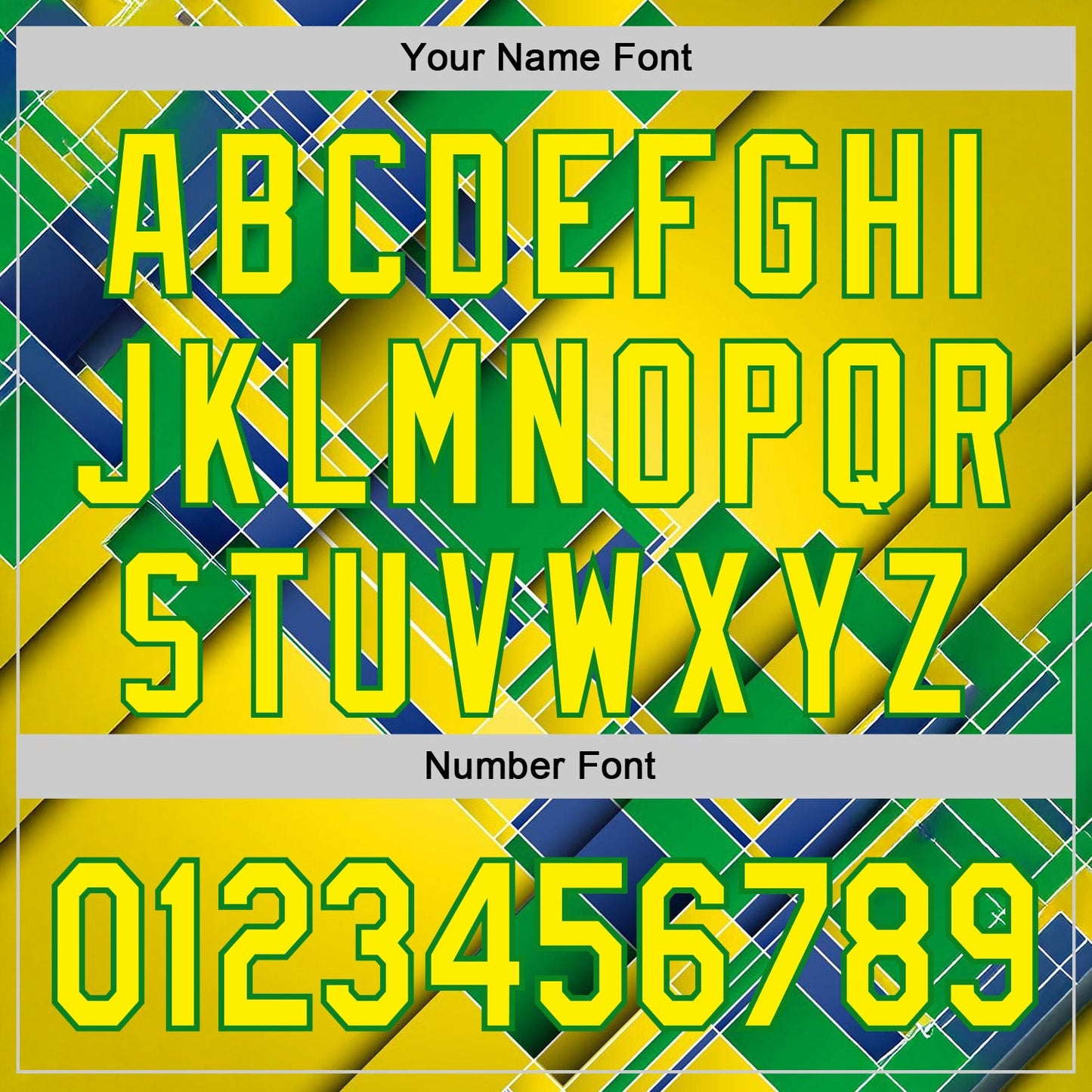 Custom Stitched Yellow Light Yellow Green-Grass Green 3D Pattern Design Brazil Inspired Geometric Shape Sportswear Pullover Sweatshirt Hoodie view 4