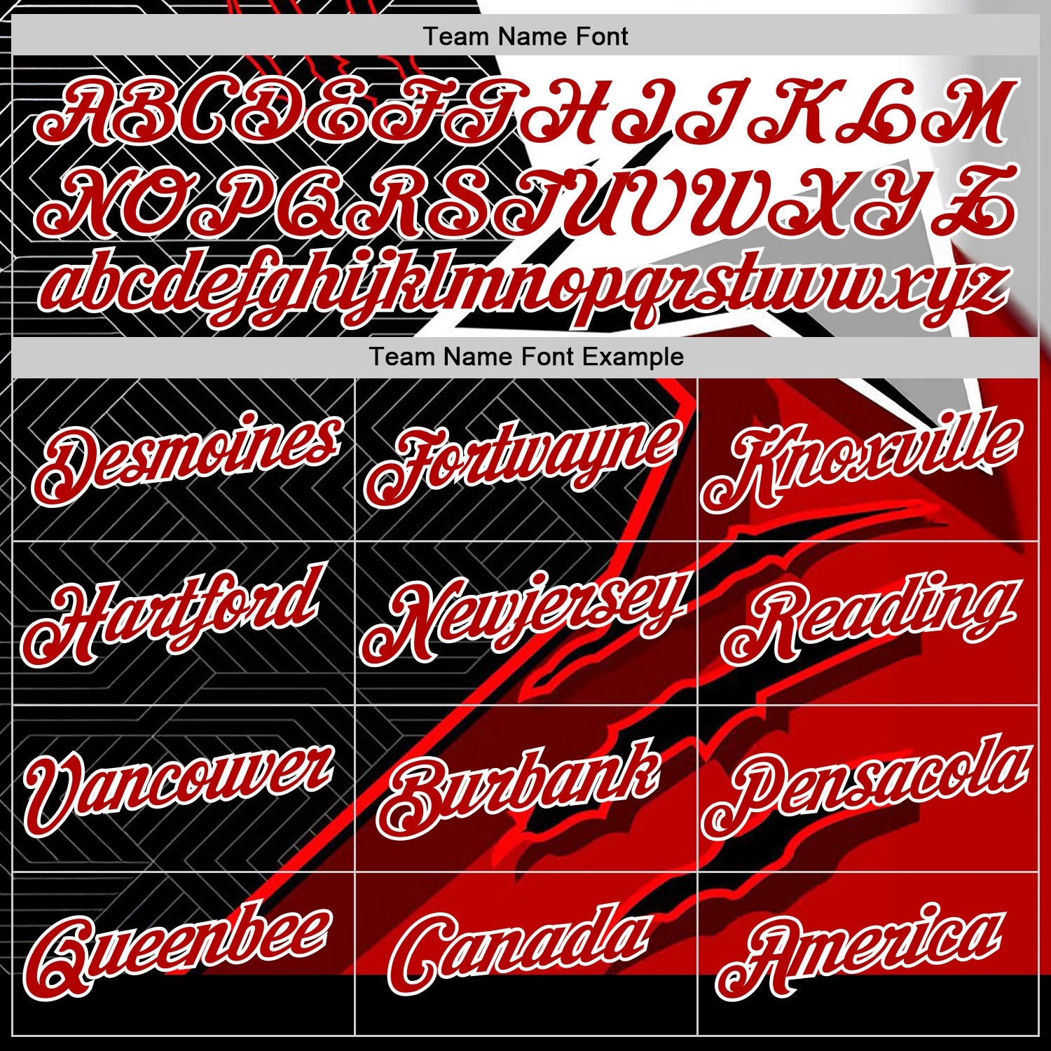Custom Stitched Red Black-White 3D Pattern Design Canada Germany Inspired Claw Mark Sportswear Pullover Sweatshirt Hoodie view 3