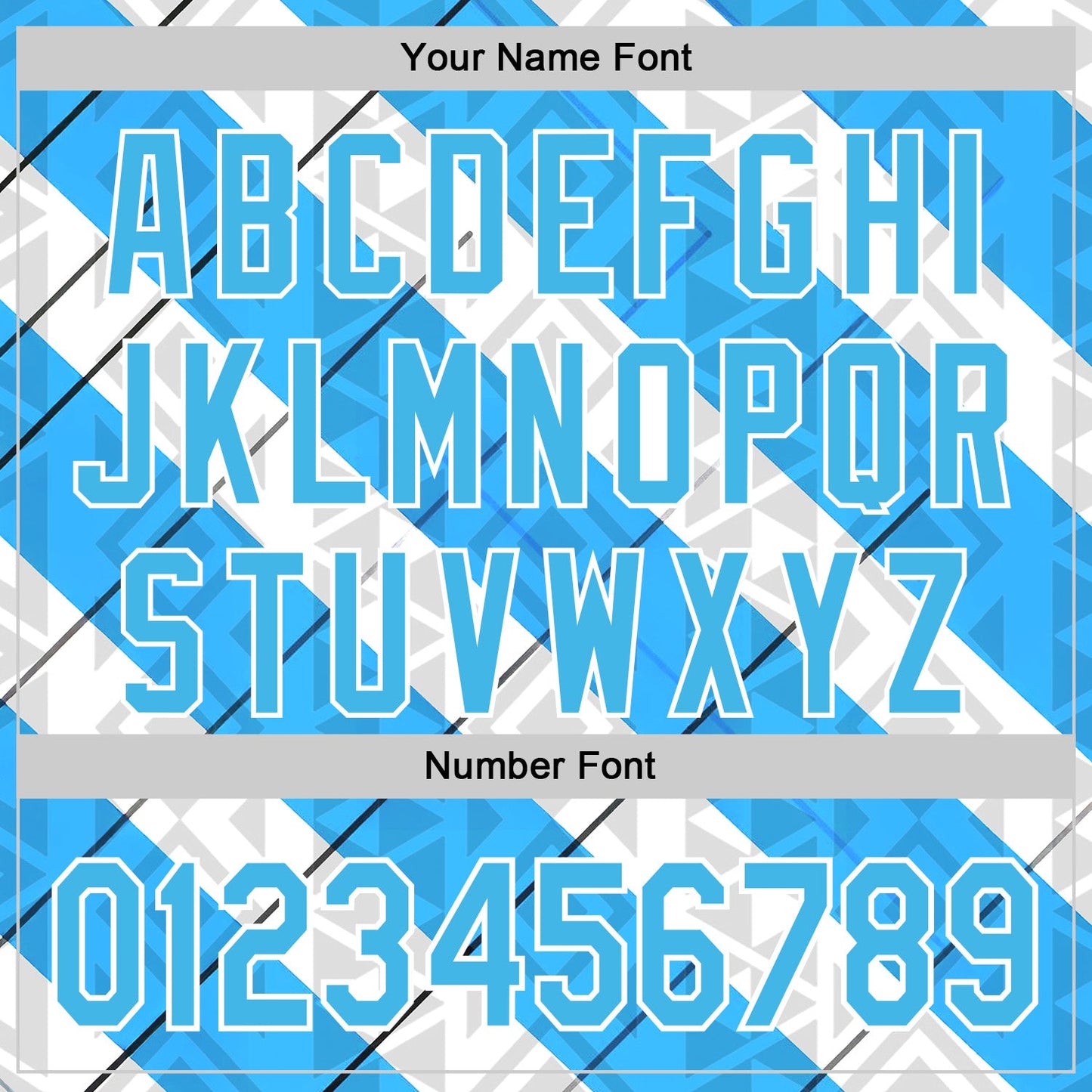 Custom Stitched White Sky Blue Black-Blue 3D Pattern Design Argentine Inspired Geometric Tribal Shape Sportswear Pullover Sweatshirt Hoodie view 4