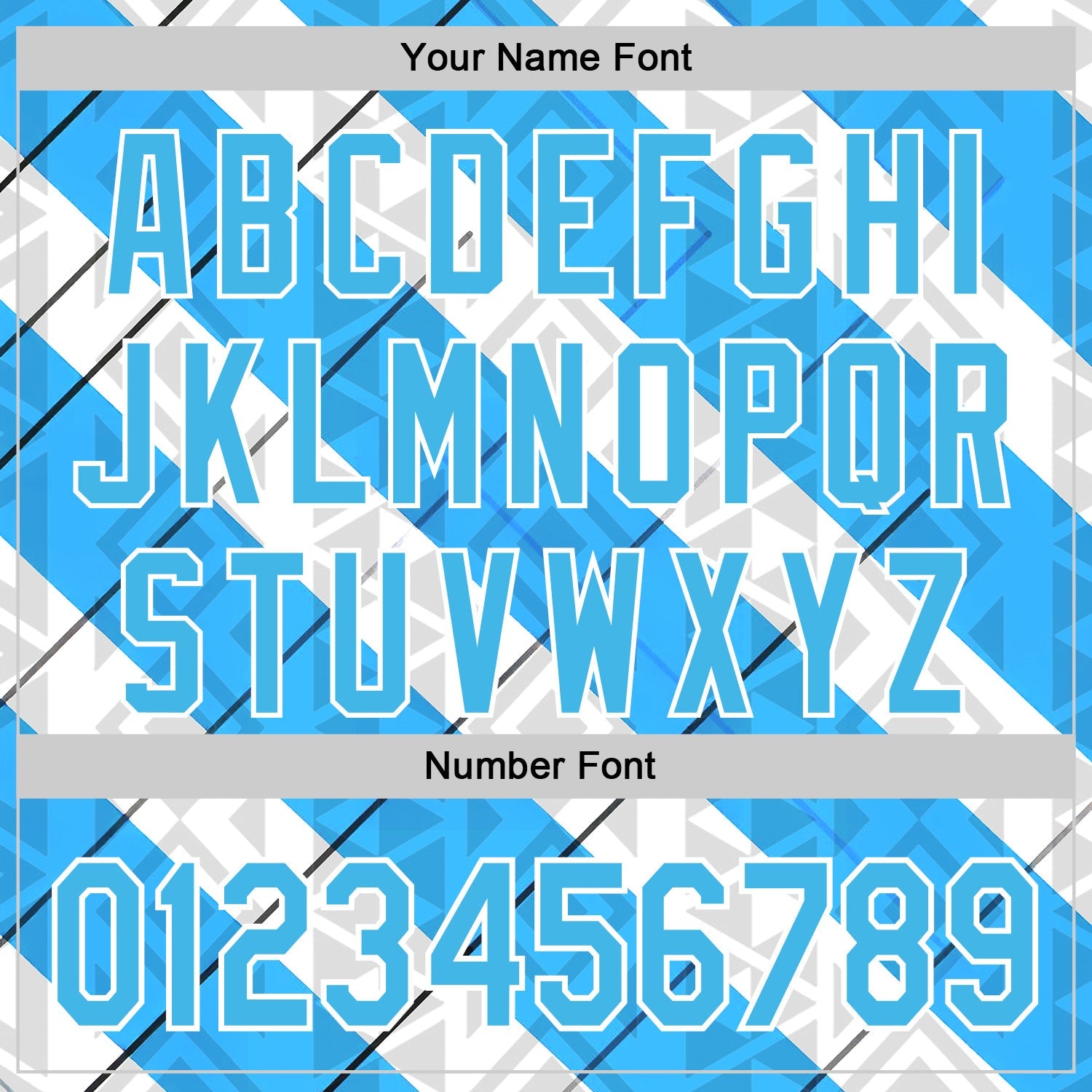 Custom Stitched White Sky Blue Black-Blue 3D Pattern Design Argentine Inspired Geometric Tribal Shape Sportswear Pullover Sweatshirt Hoodie view 4