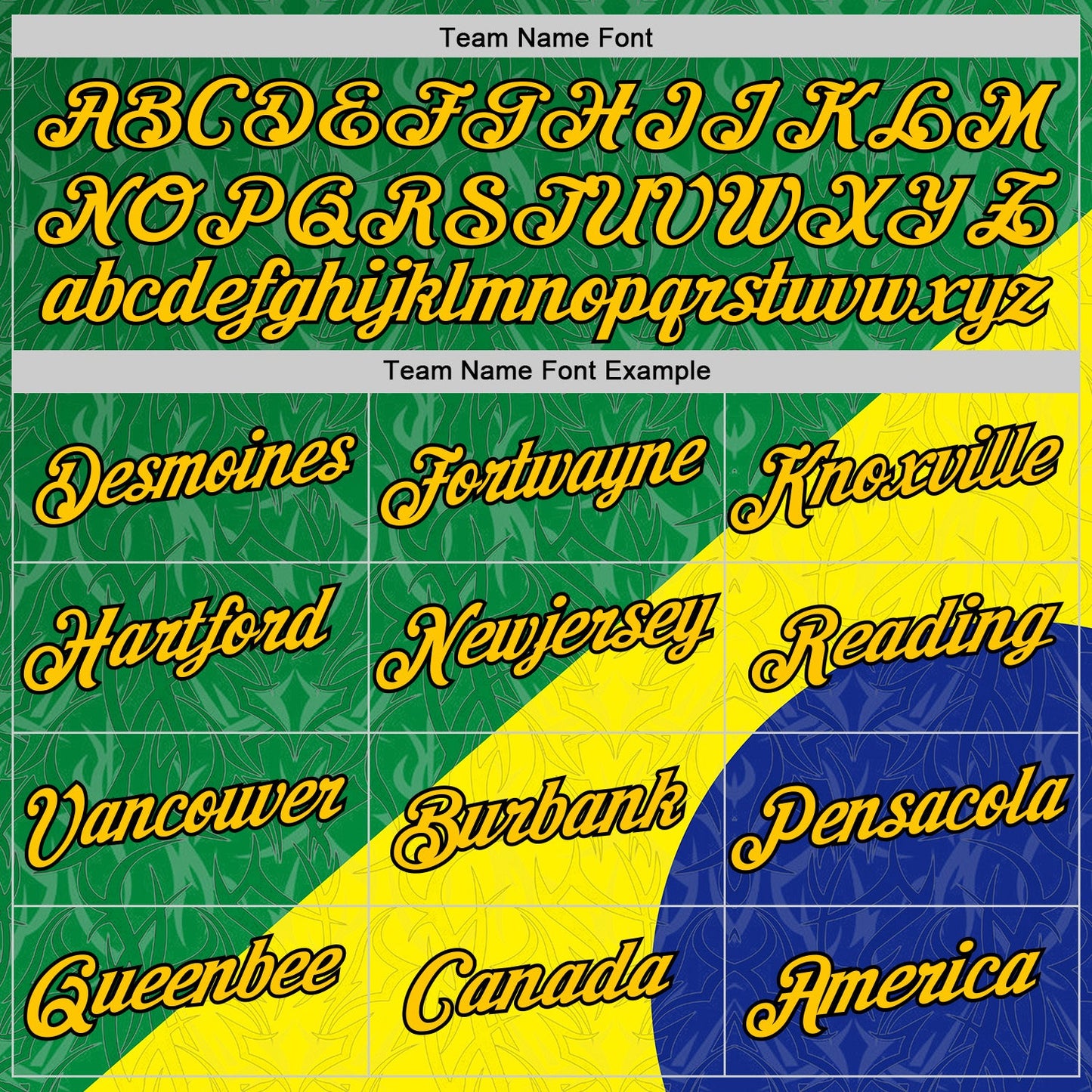 Custom Stitched Green Yellow Blue-Black 3D Pattern Design Brazil Inspired Subtle Sportswear Pullover Sweatshirt Hoodie view 3