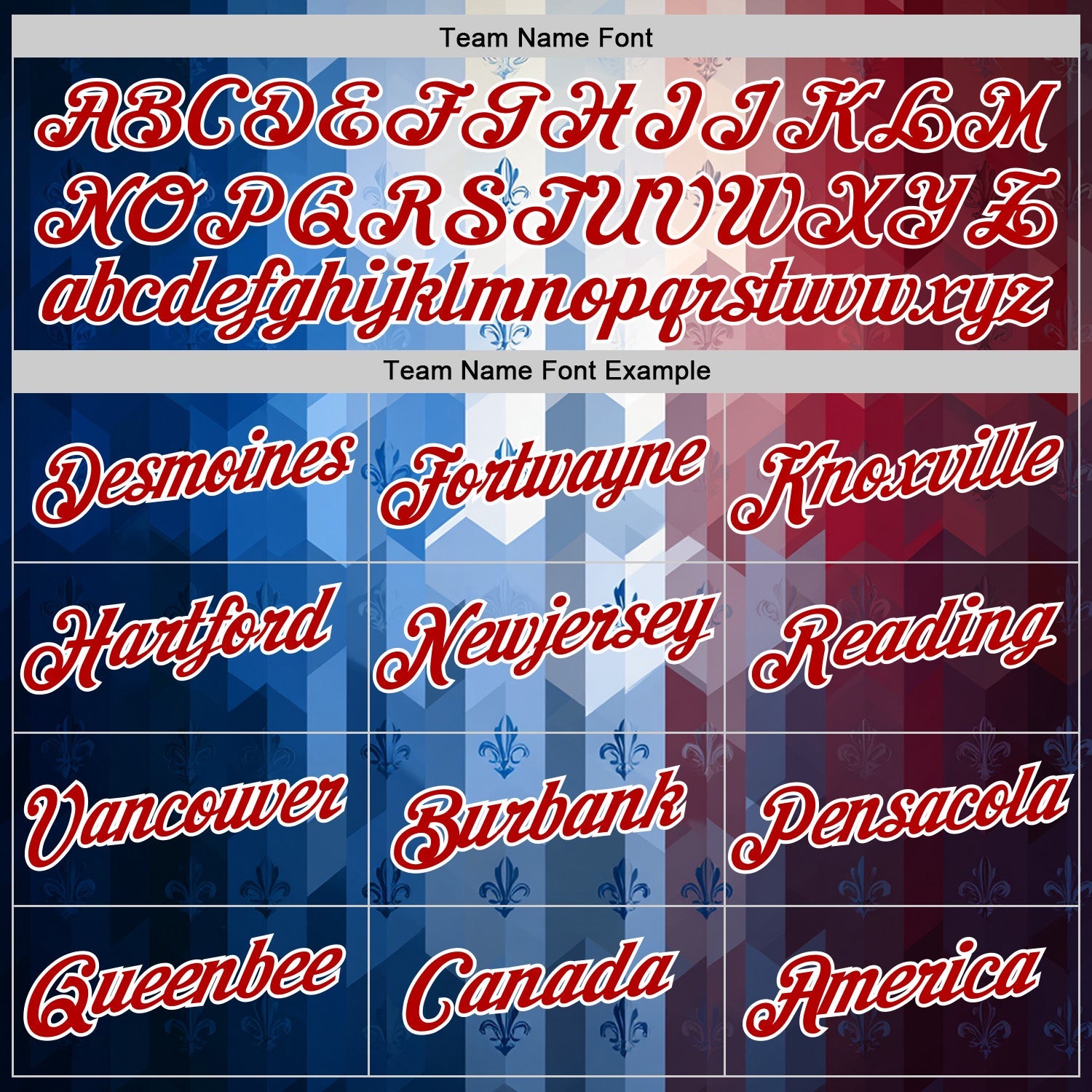 Custom Stitched Blue Red-White 3D Pattern Design American French Inspired Geometric Shape Sportswear Pullover Sweatshirt Hoodie view 3