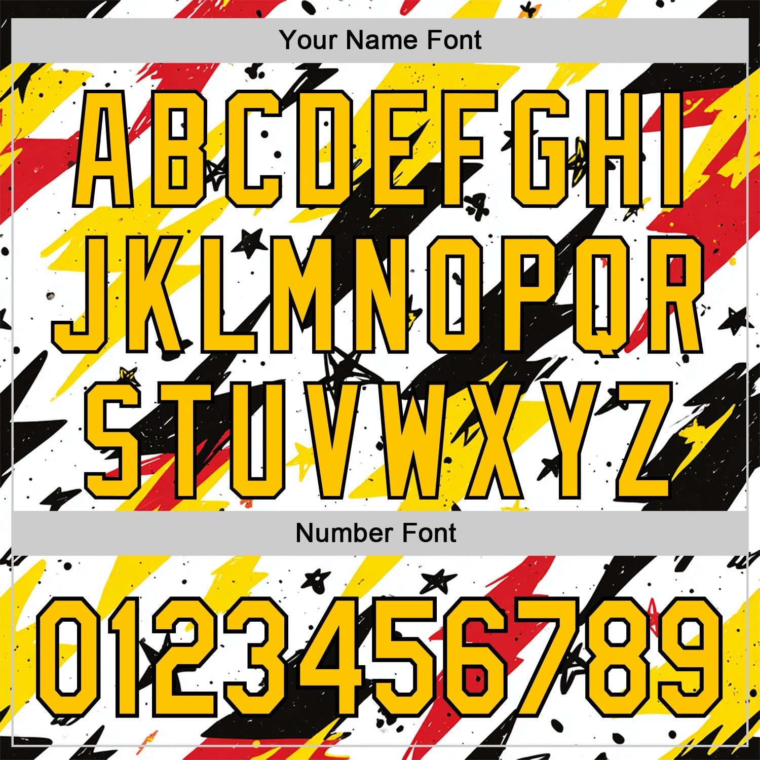 Custom Stitched White Yellow Red-Black 3D Pattern Design Germany Inspired Graffiti Sportswear Pullover Sweatshirt Hoodie view 4