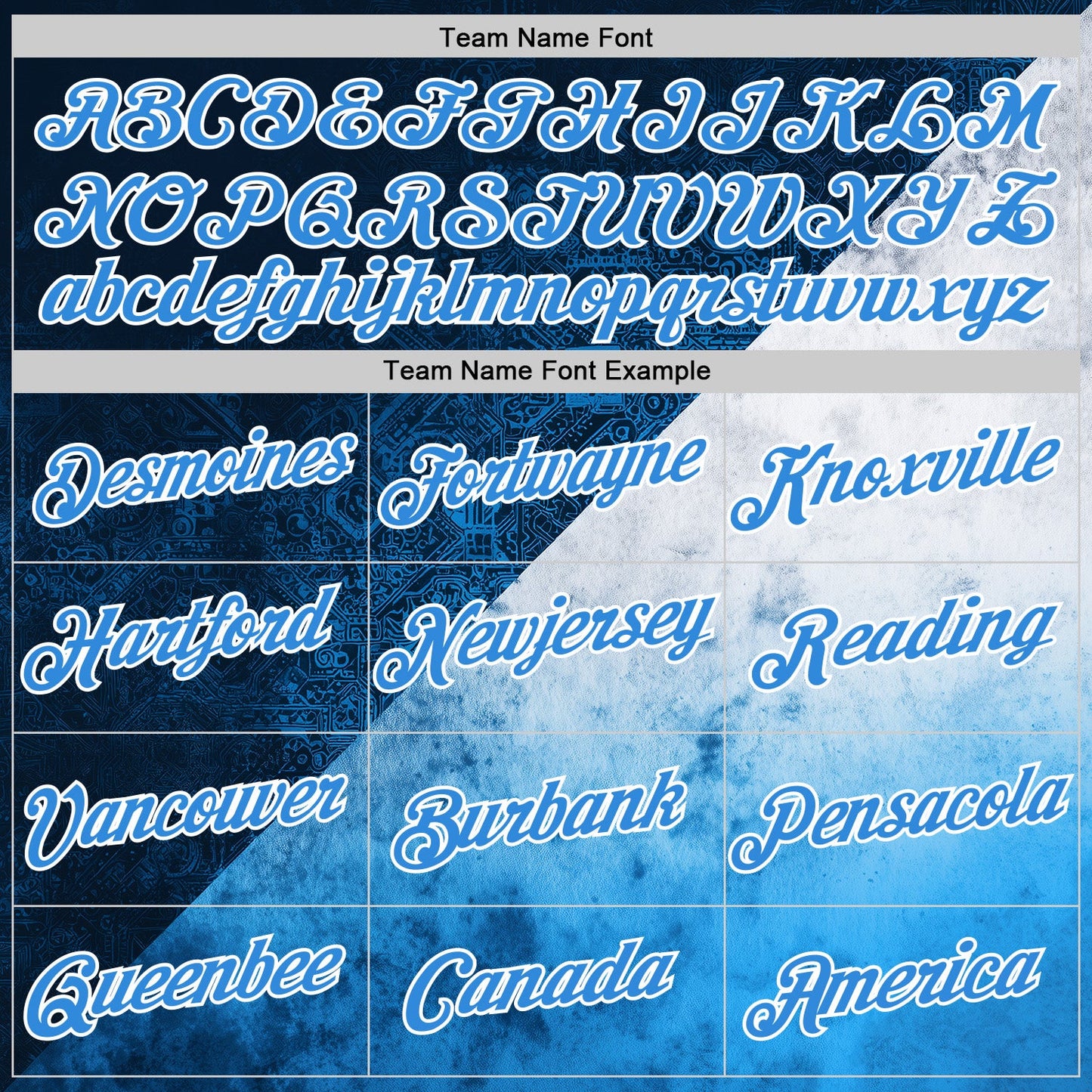 Custom Stitched Blue Powder Blue-White 3D Pattern Design Argentine Inspired Geometric Tribal Watercolor Sportswear Pullover Sweatshirt Hoodie view 3