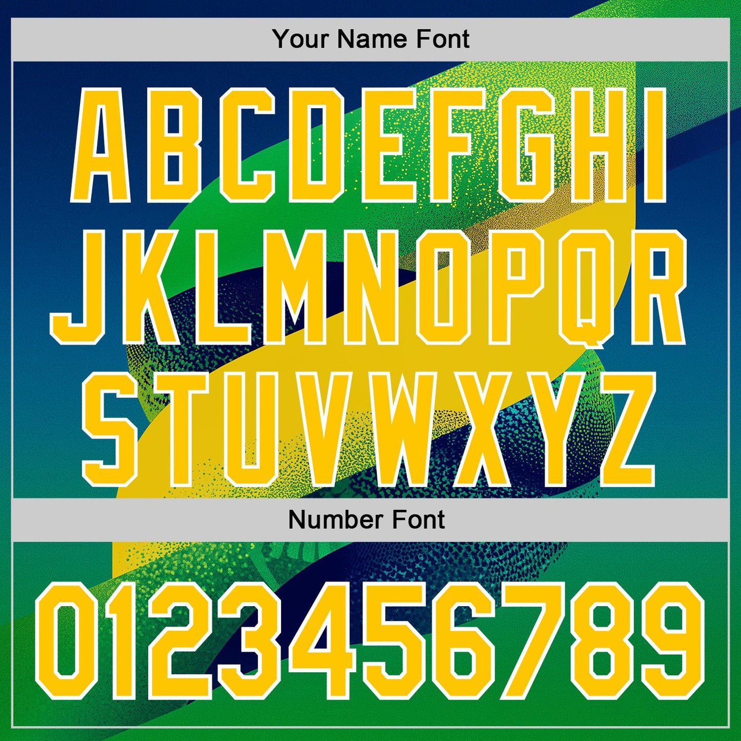 Custom Stitched Green Yellow Blue-White 3D Pattern Design Brazil Inspired Geometric Shape Sportswear Pullover Sweatshirt Hoodie view 4