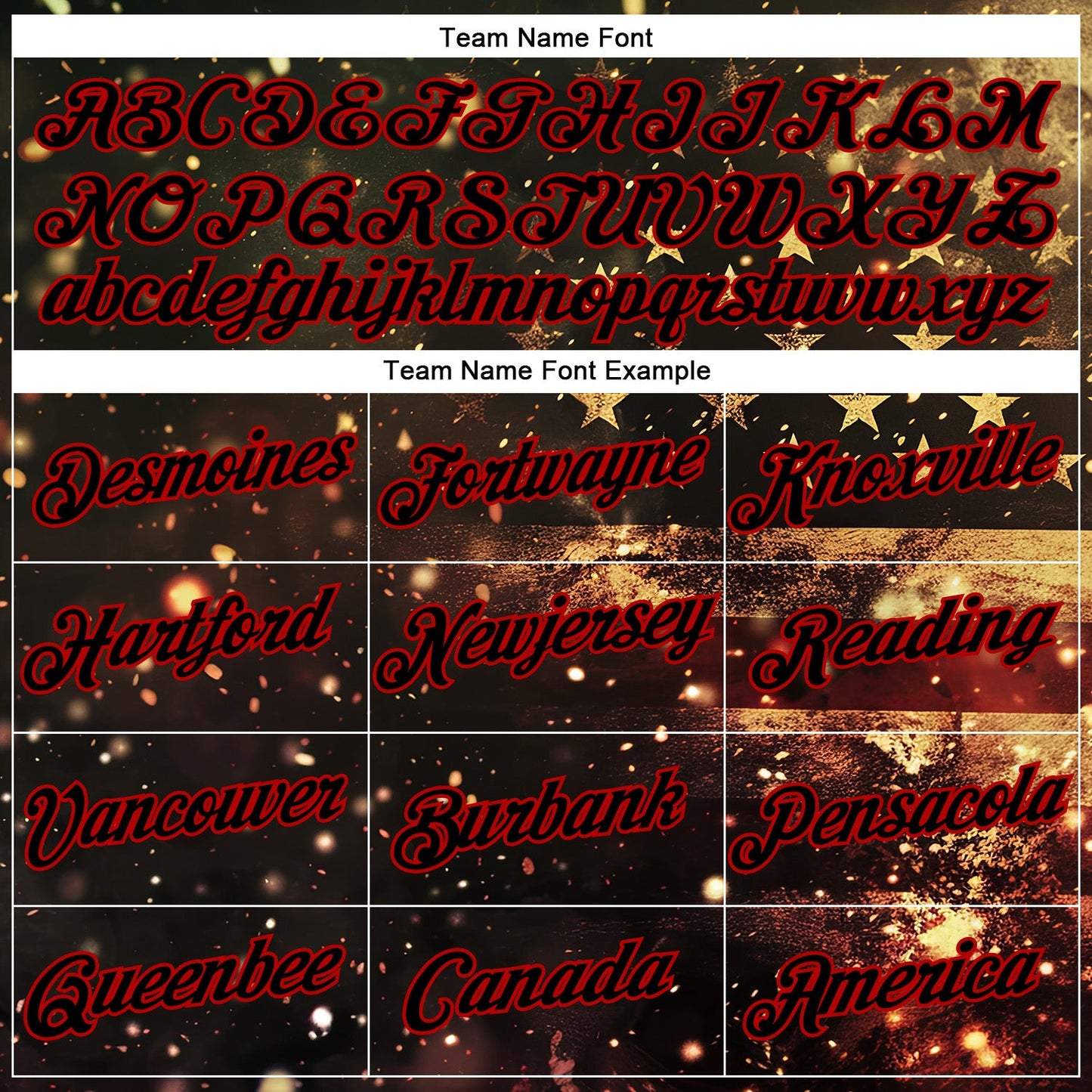 Custom Stitched Black Red 3D American Flag Retro Distressed Sparkle Grunge Sports Pullover Sweatshirt Hoodie view 3