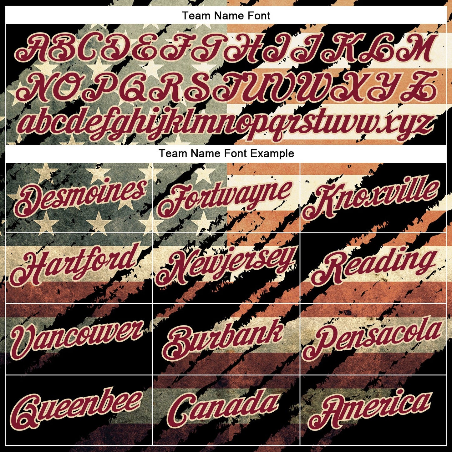 Custom Stitched Black Crimson-City Cream 3D American Flag Retro Distressed Grunge Sports Pullover Sweatshirt Hoodie view 3