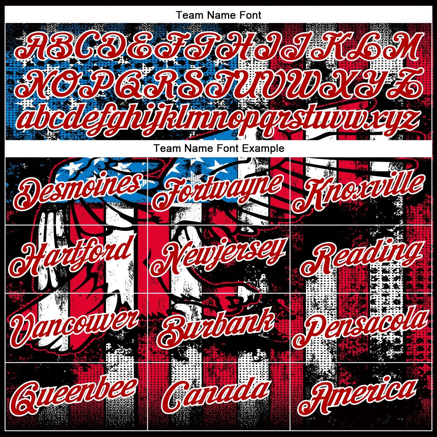 Custom Stitched Black Royal Red-White 3D American Flag Retro Distressed Eagle Grunge Sports Pullover Sweatshirt Hoodie view 3