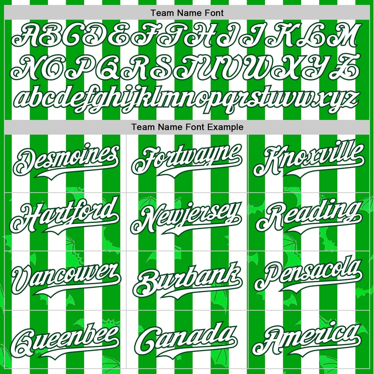 Custom White Green 3D Halloween Spooky Bat Stripe Authentic Baseball Jersey view 4