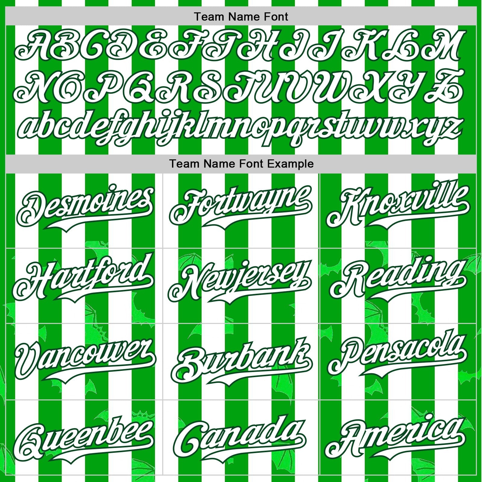 Custom White Green 3D Halloween Spooky Bat Stripe Authentic Baseball Jersey view 4