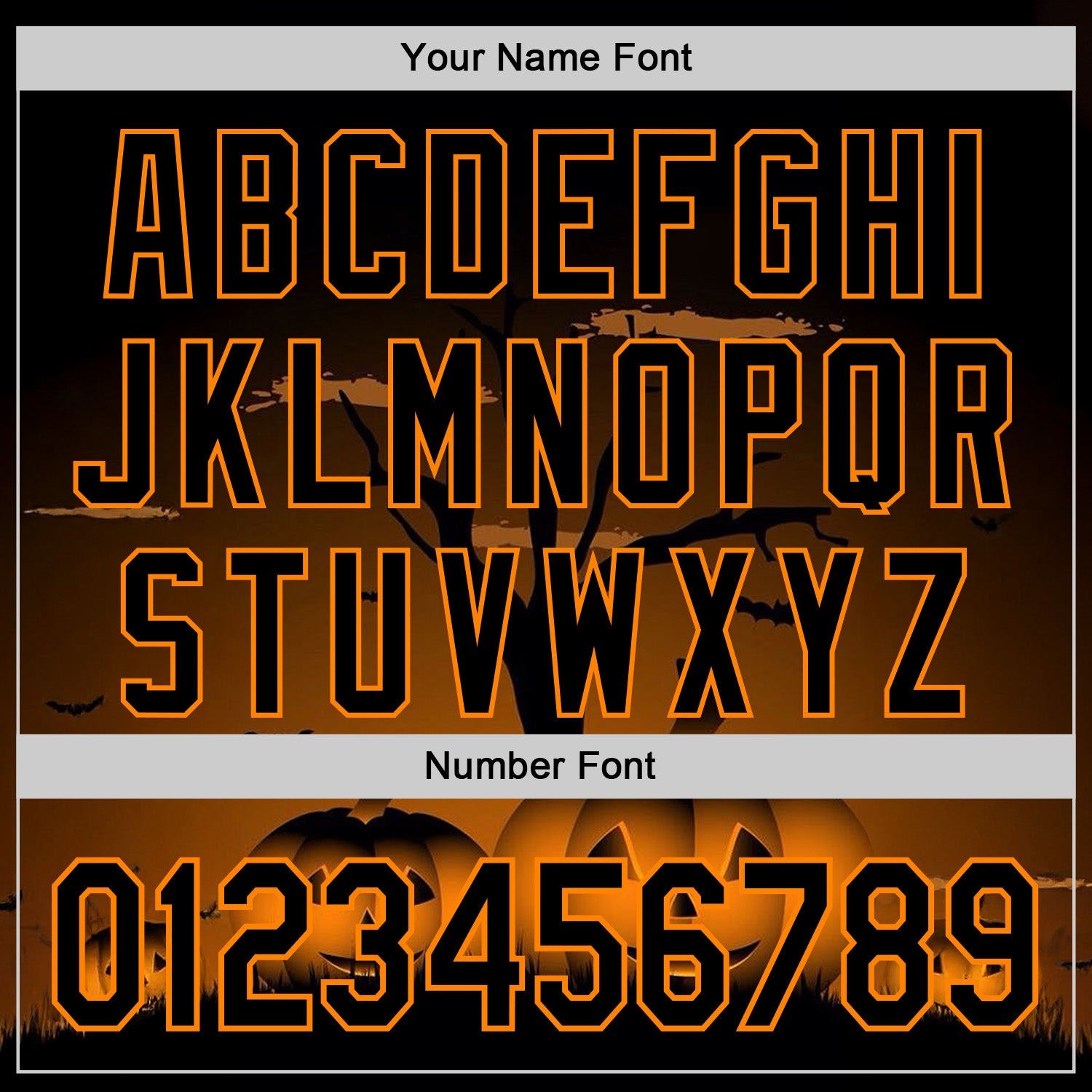 Custom Black Bay Orange 3D Halloween Spooky Pumpkin Authentic Baseball Jersey view 5