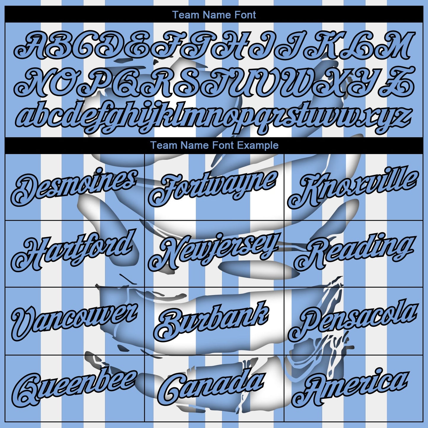 Custom Stitched Light Blue White-Black 3D Pattern Design Stripe Sports Pullover Sweatshirt Hoodie view 3