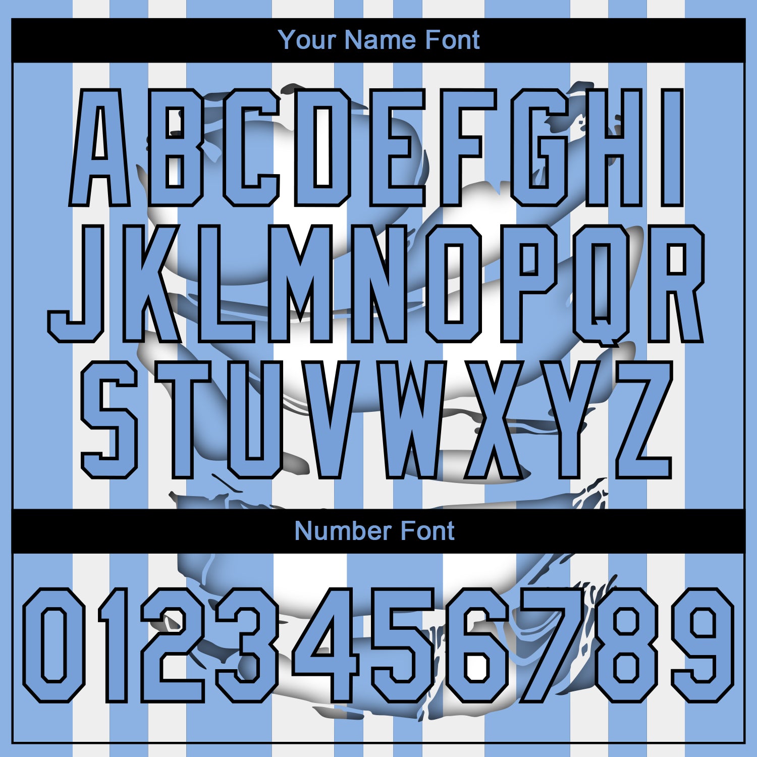 Custom Stitched Light Blue White-Black 3D Pattern Design Stripe Sports Pullover Sweatshirt Hoodie view 4