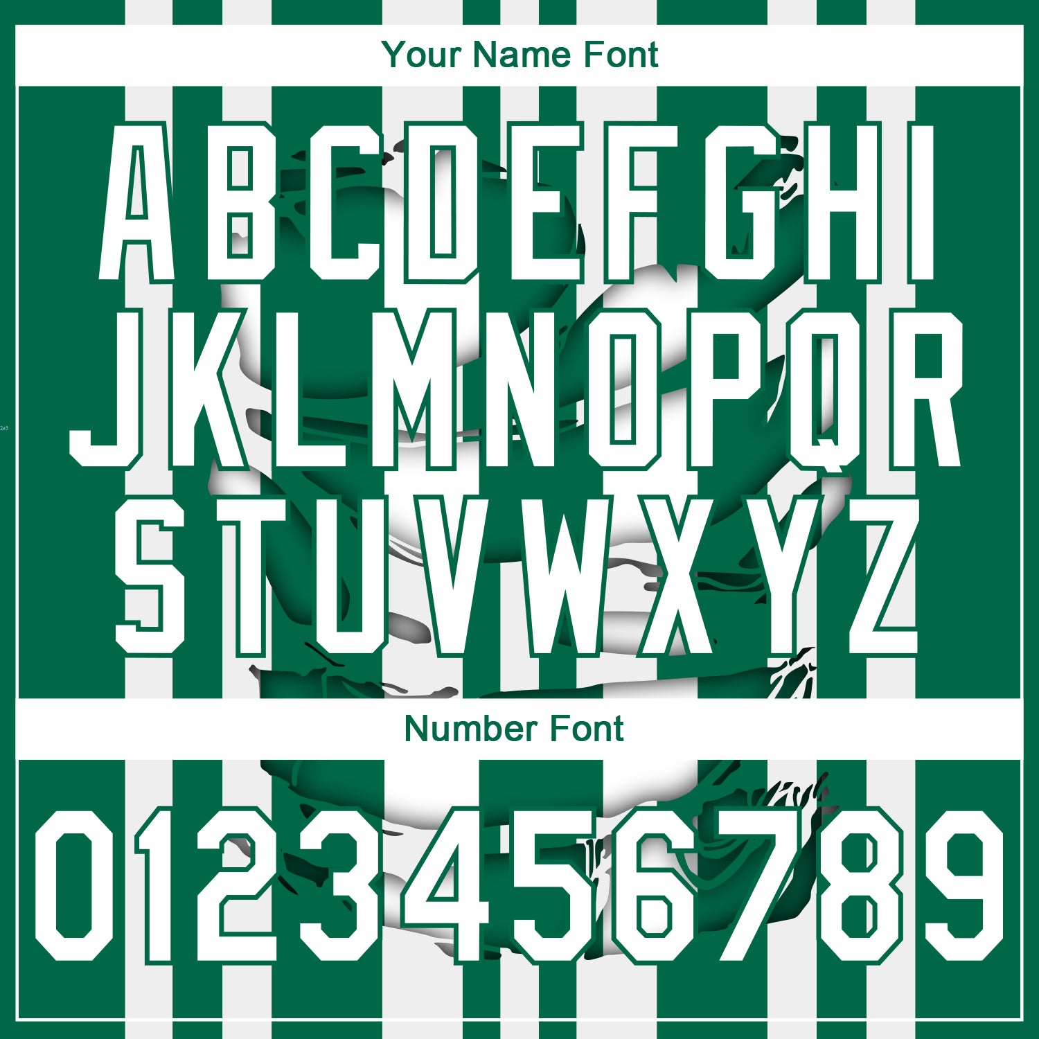 Custom Stitched Kelly Green White 3D Pattern Design Stripe Sports Pullover Sweatshirt Hoodie view 4
