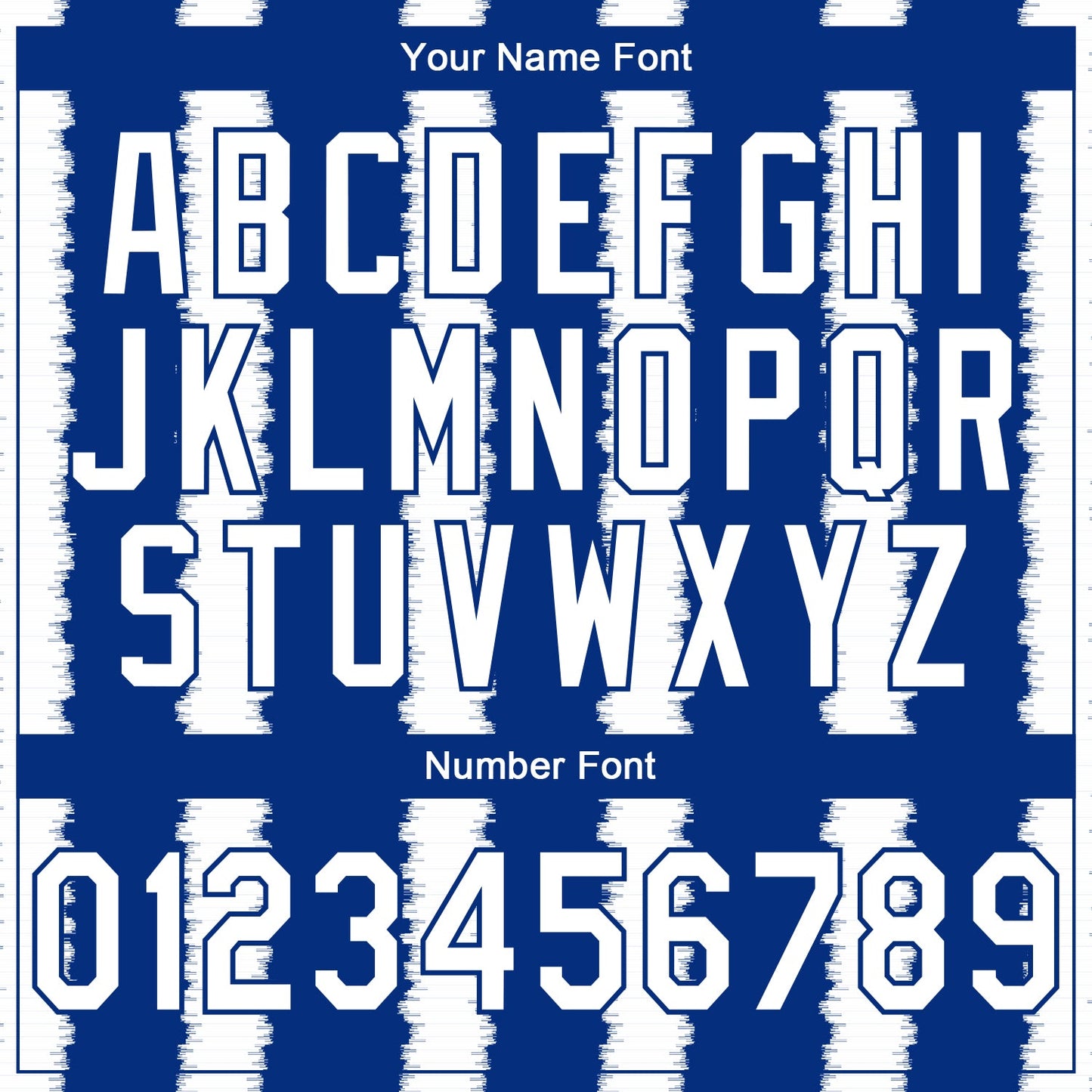 Custom Stitched Royal White 3D Pattern Design Line Sports Pullover Sweatshirt Hoodie view 4