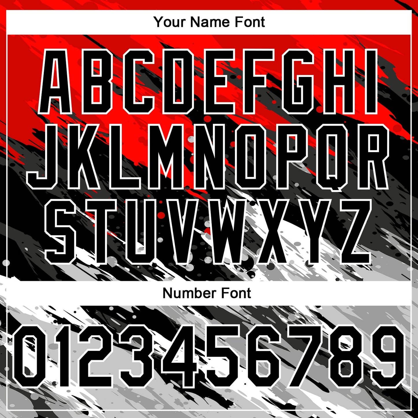 Custom Stitched Black Red-White 3D Pattern Design Splash Sports Pullover Sweatshirt Hoodie view 4