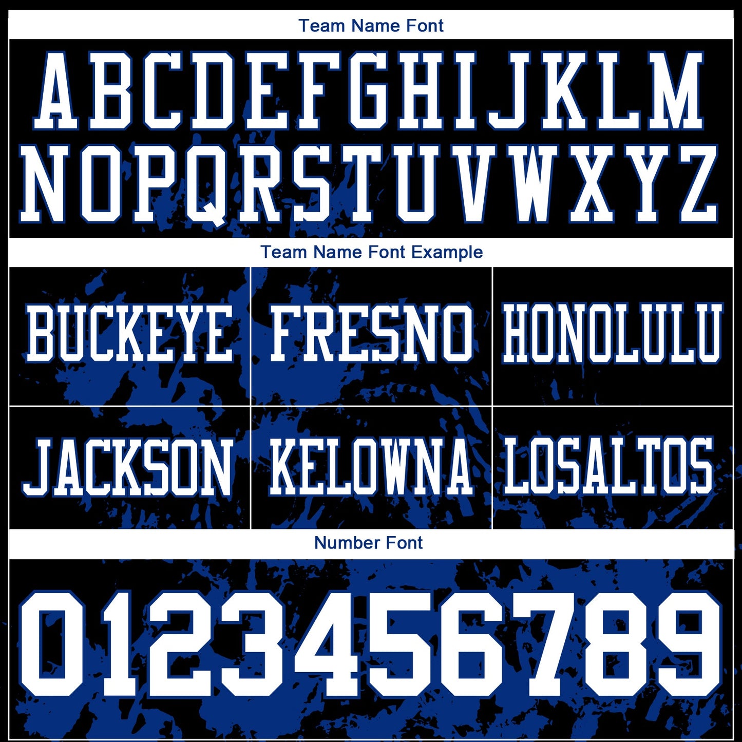 Custom Black White-Royal 3D Pattern Splash Authentic Football Jersey view 3