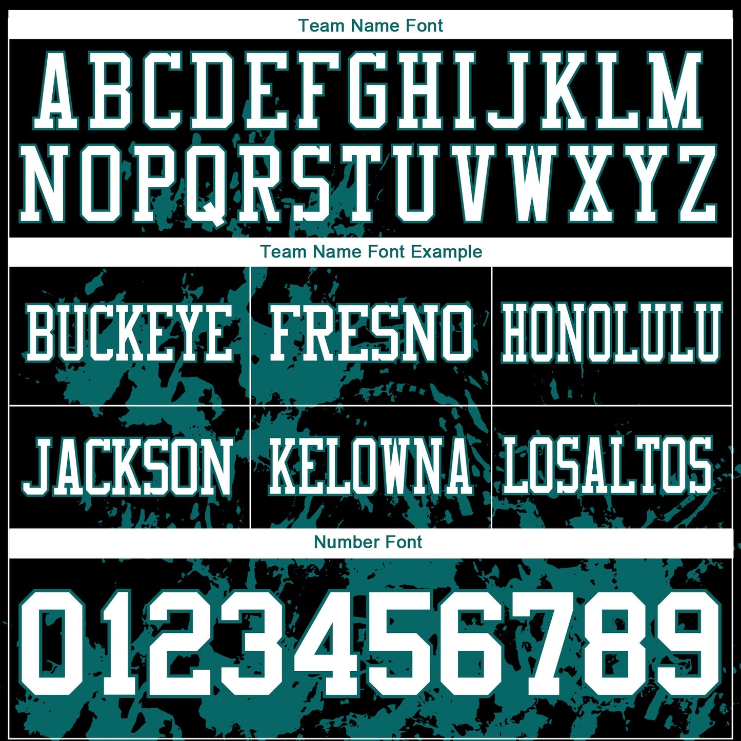 Custom Black White-Teal 3D Pattern Splash Authentic Football Jersey view 3