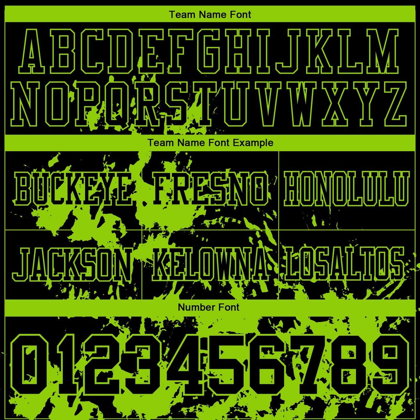 Custom Black Neon Green 3D Pattern Splash Authentic Football Jersey view 3