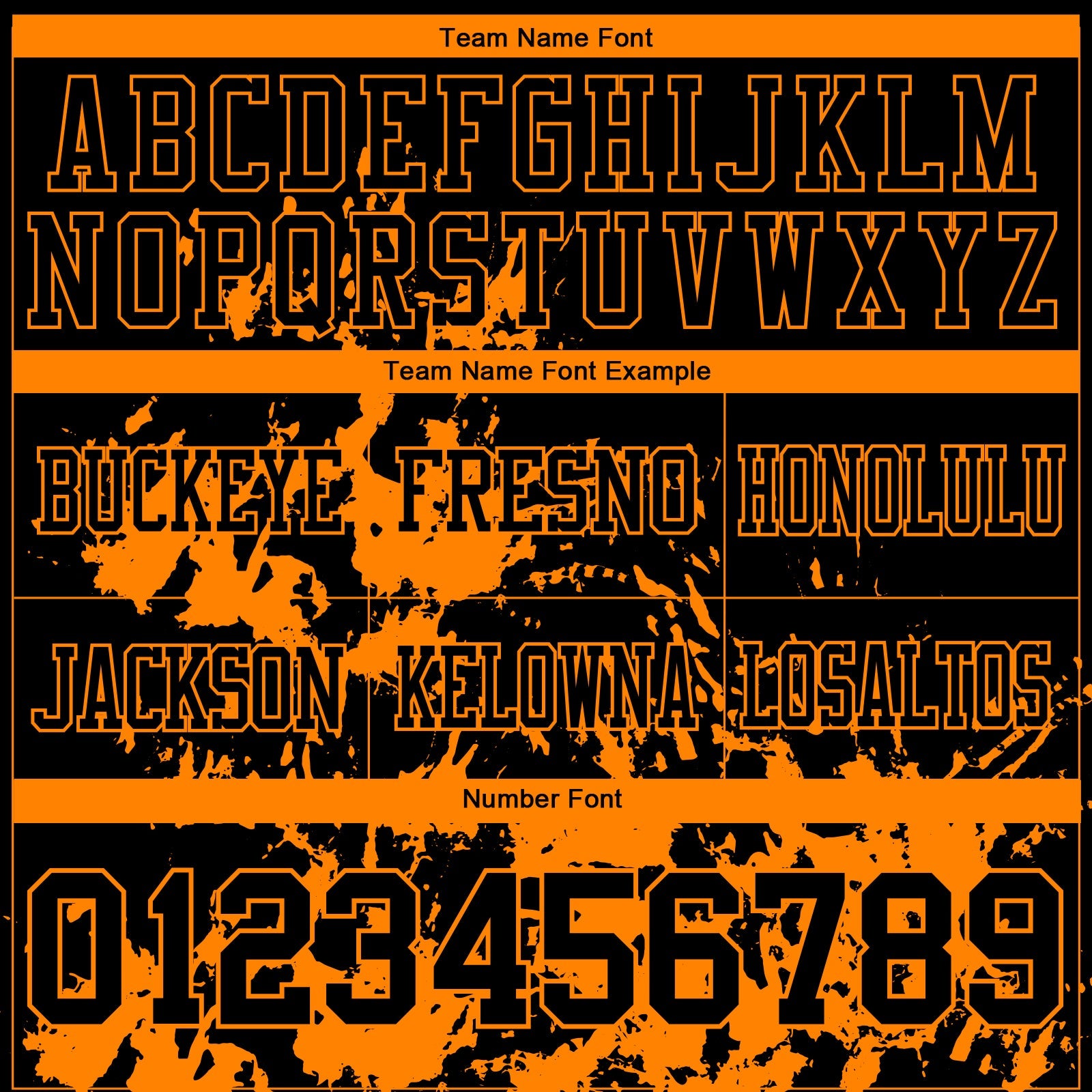 Custom Black Bay Orange 3D Pattern Splash Authentic Football Jersey view 3