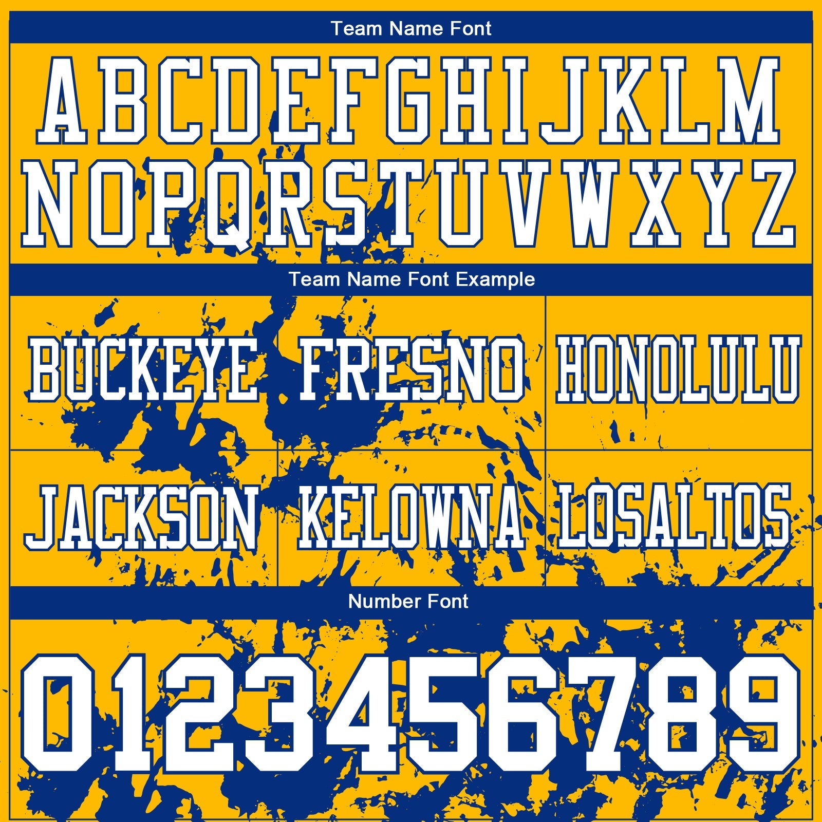 Custom Gold White-Royal 3D Pattern Splash Authentic Football Jersey view 3