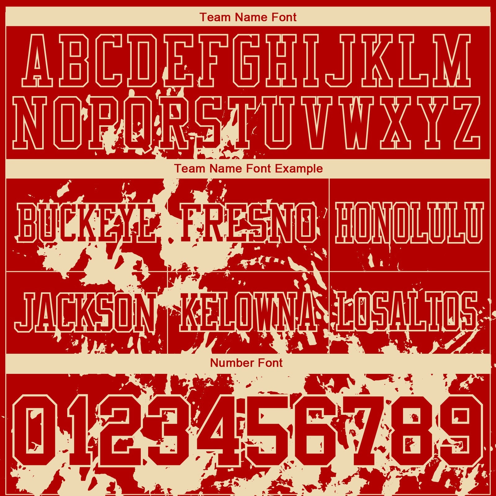 Custom Red Cream 3D Pattern Splash Authentic Football Jersey view 3