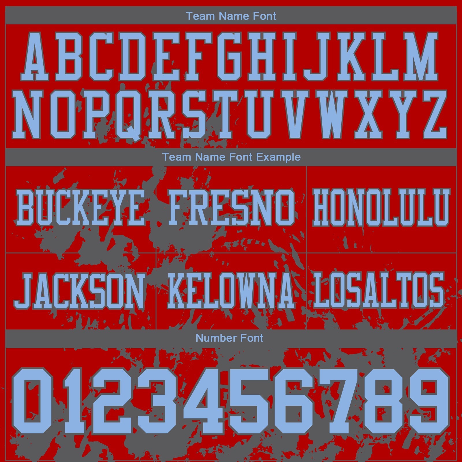 Custom Red Light Blue-Steel Gray 3D Pattern Splash Authentic Football Jersey view 3