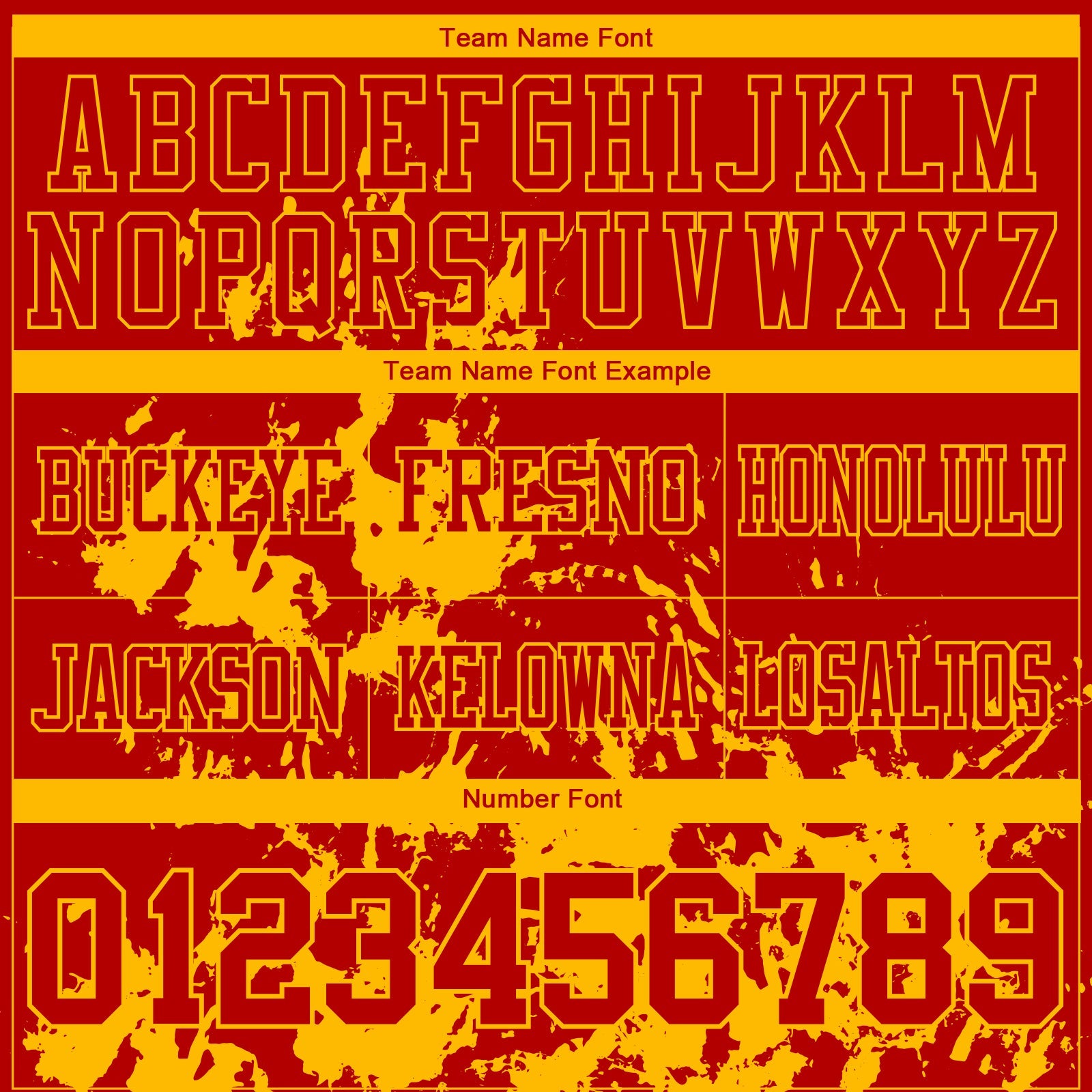 Custom Red Gold 3D Pattern Splash Authentic Football Jersey view 3
