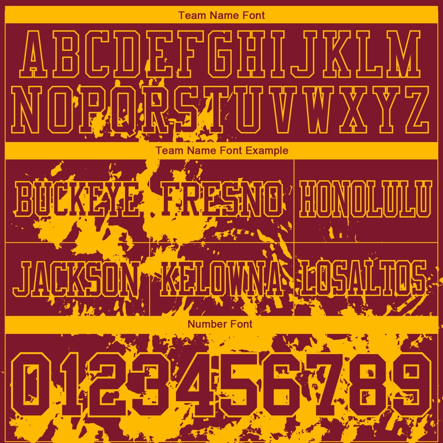 Custom Crimson Gold 3D Pattern Splash Authentic Football Jersey view 3