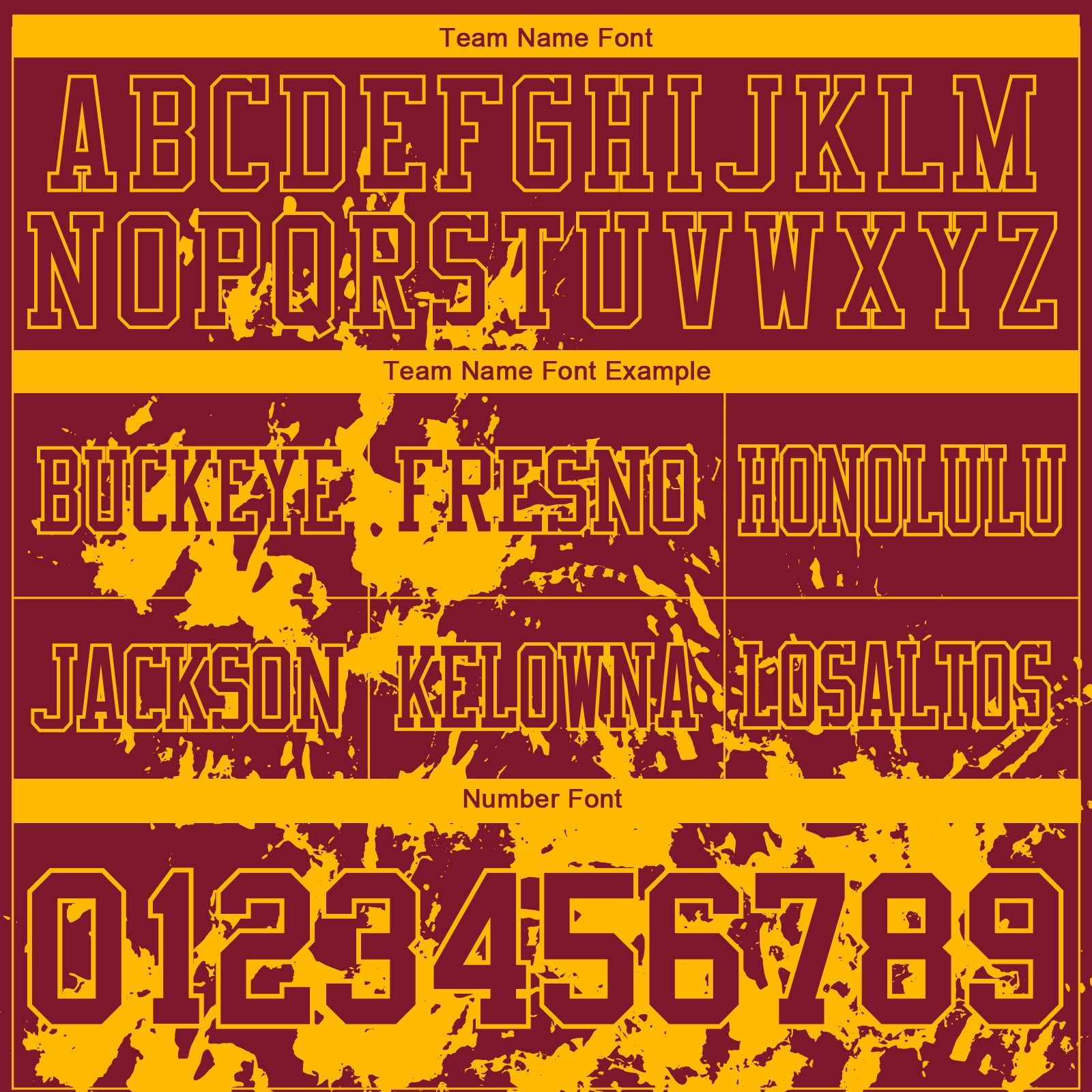 Custom Crimson Gold 3D Pattern Splash Authentic Football Jersey view 3