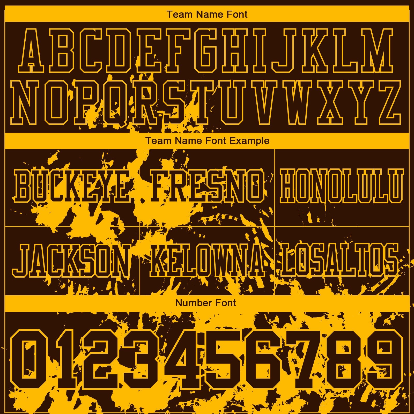 Custom Brown Gold 3D Pattern Splash Authentic Football Jersey view 3