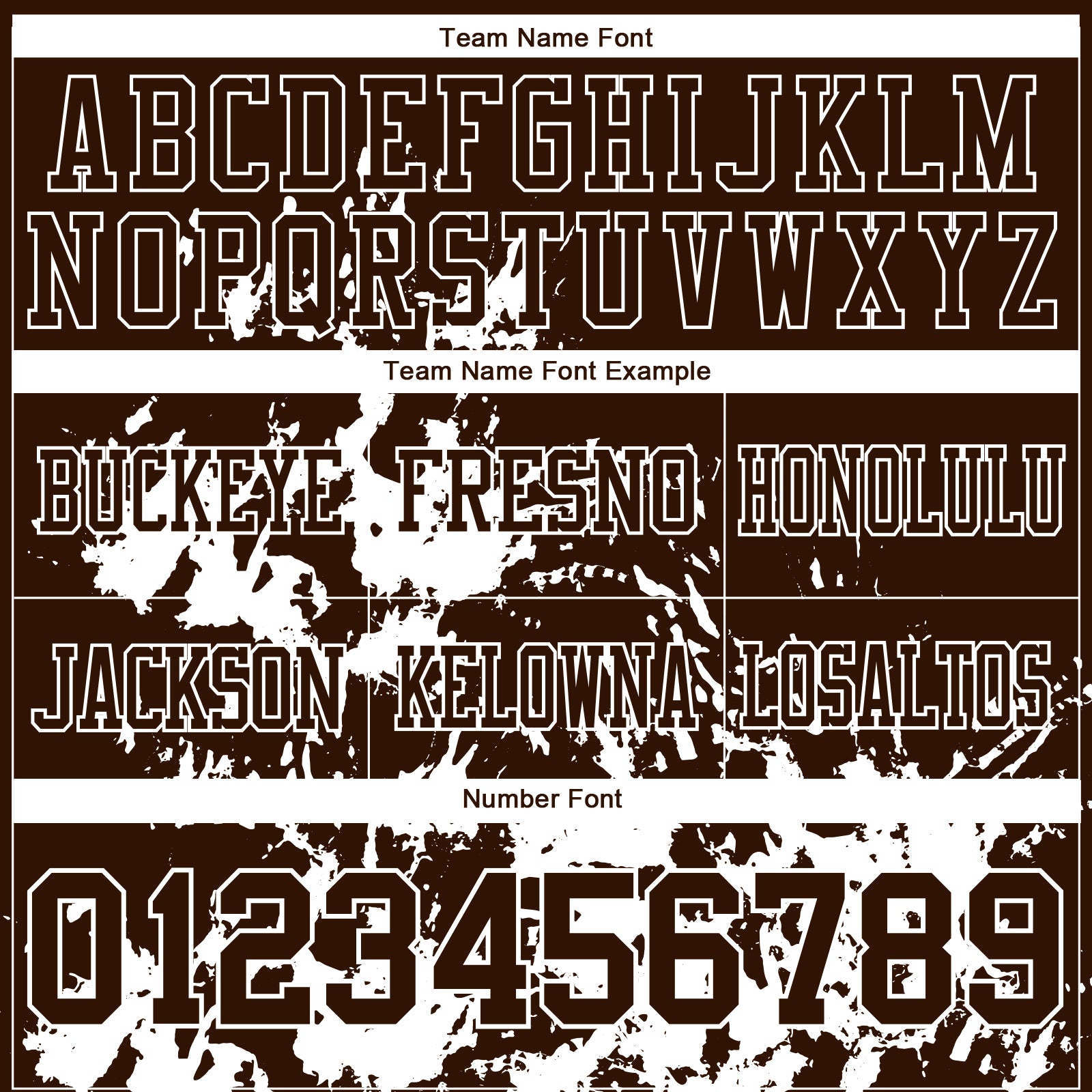 Custom Brown White 3D Pattern Splash Authentic Football Jersey view 3