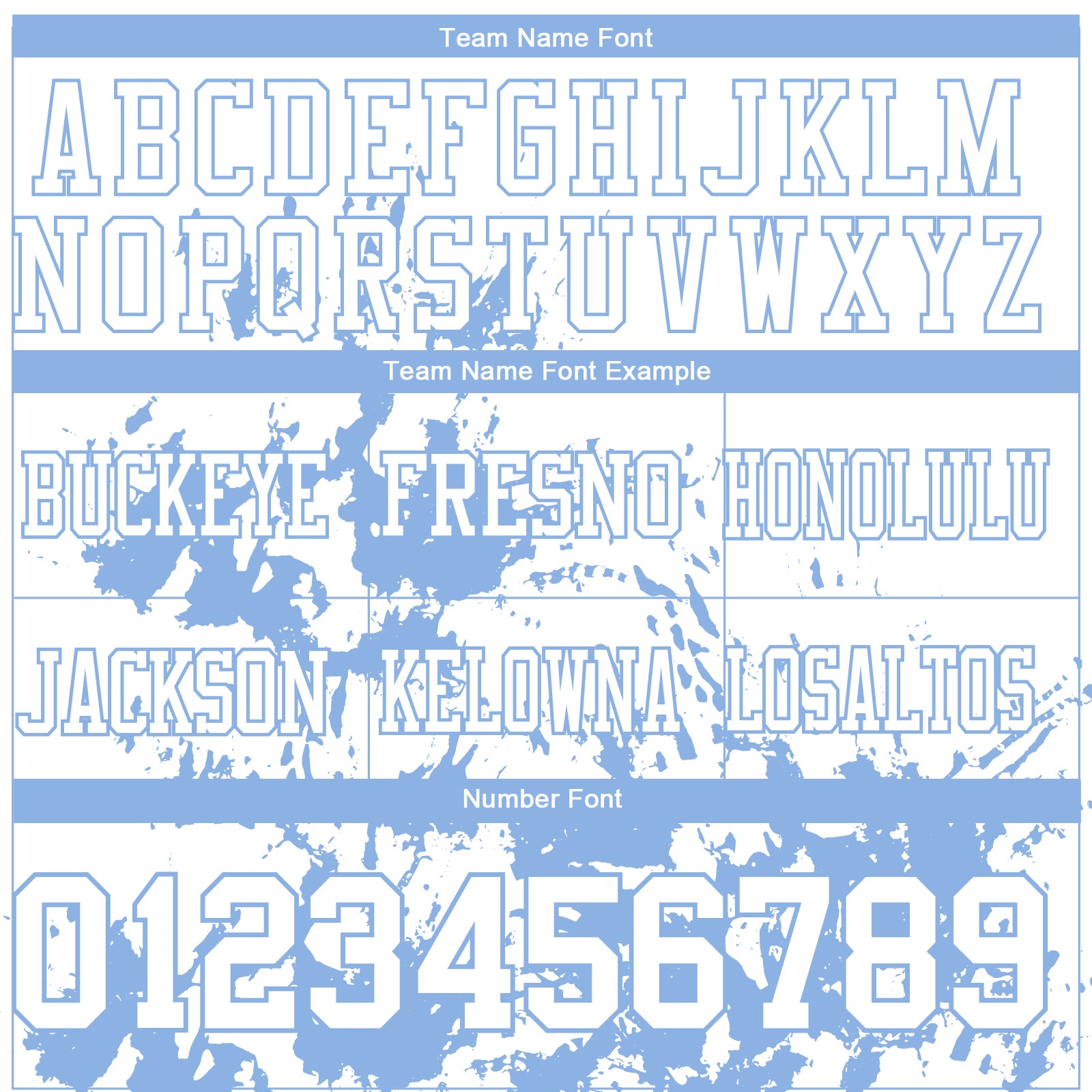 Custom White Light Blue 3D Pattern Splash Authentic Football Jersey view 3