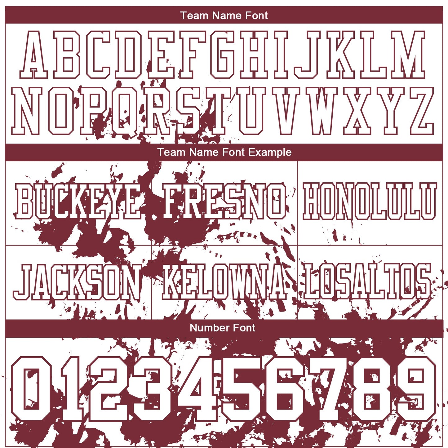 Custom White Burgundy 3D Pattern Splash Authentic Football Jersey view 3