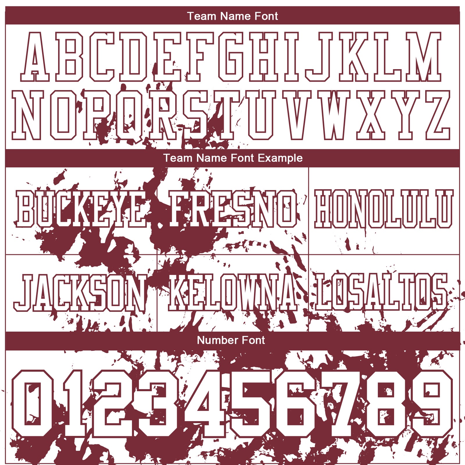 Custom White Burgundy 3D Pattern Splash Authentic Football Jersey view 3