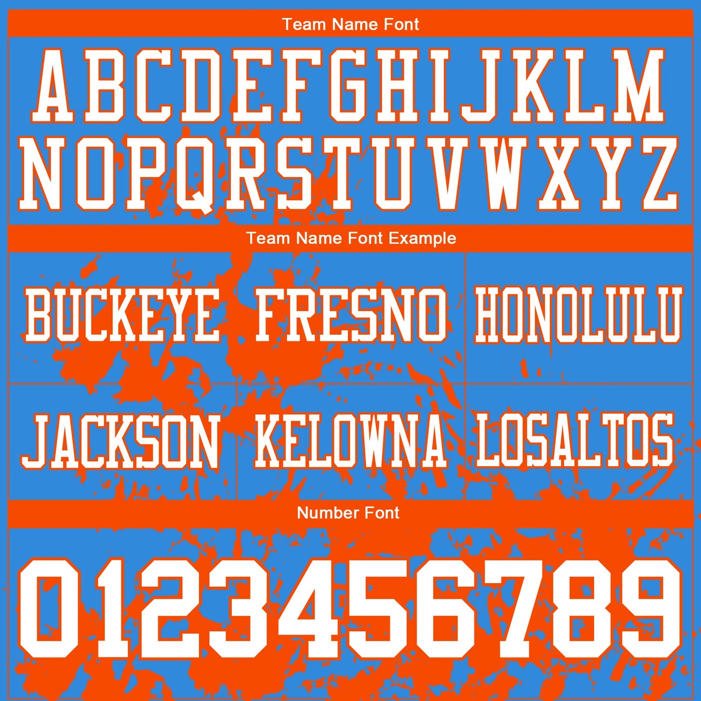 Custom Powder Blue White-Orange 3D Pattern Splash Authentic Football Jersey view 3