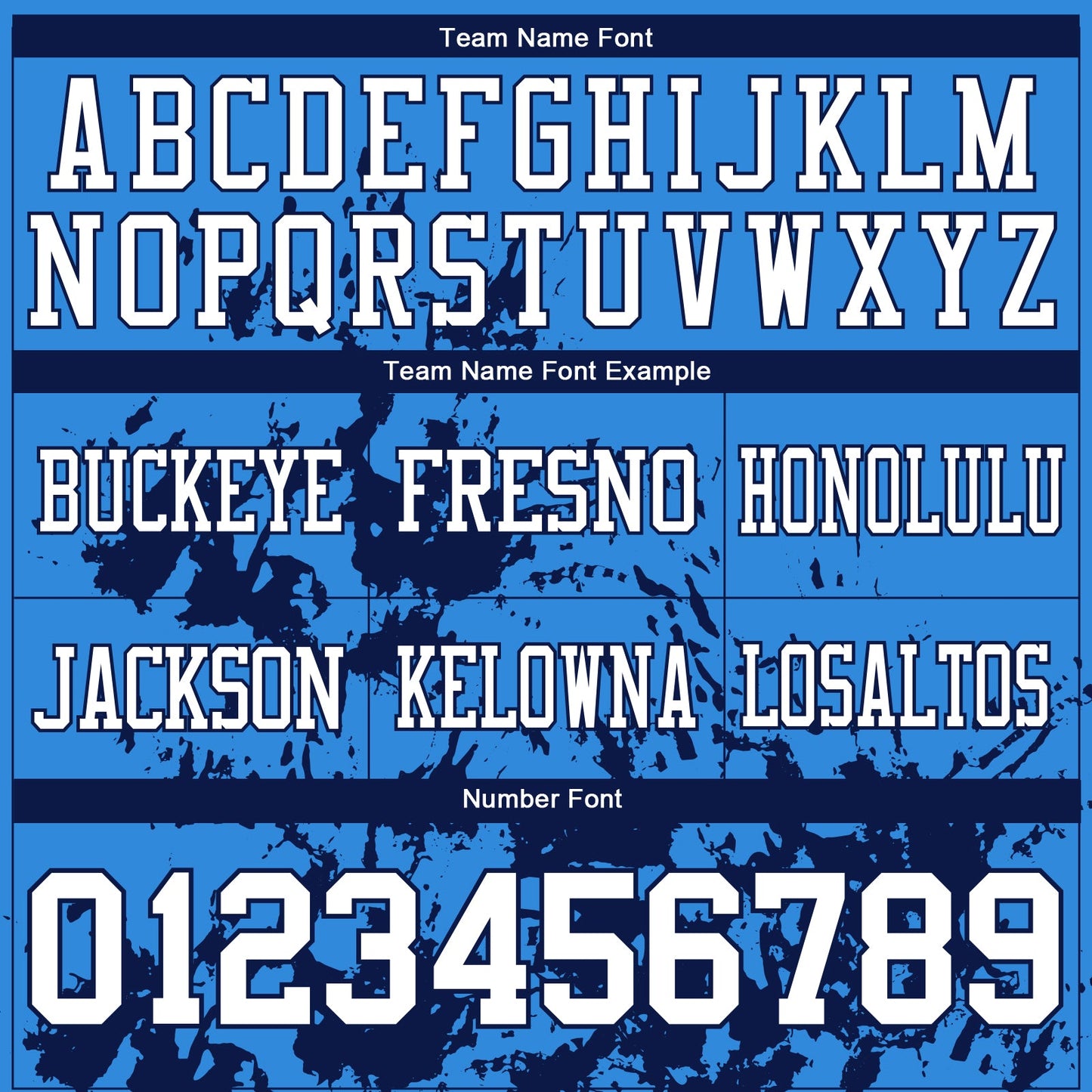 Custom Powder Blue White-Navy 3D Pattern Splash Authentic Football Jersey view 3