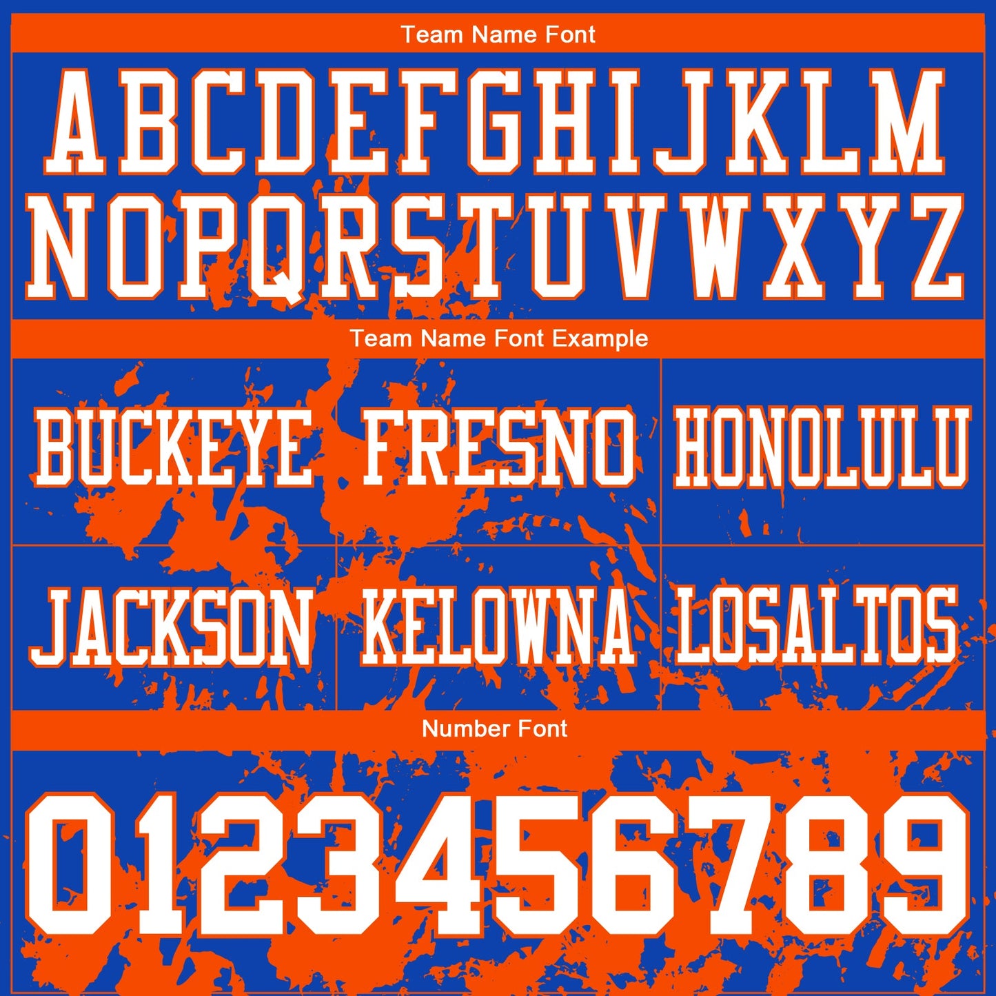 Custom Thunder Blue White-Orange 3D Pattern Splash Authentic Football Jersey view 3
