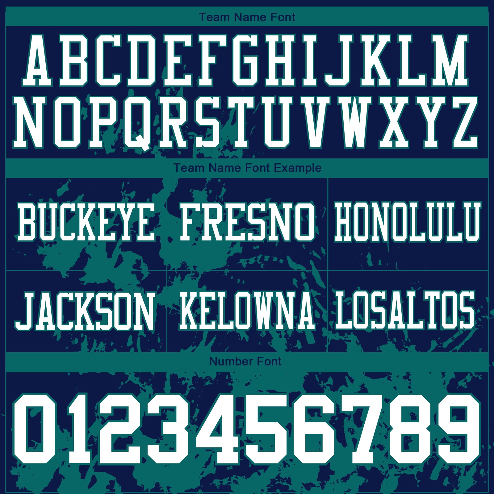 Custom Navy White-Teal 3D Pattern Splash Authentic Football Jersey view 3