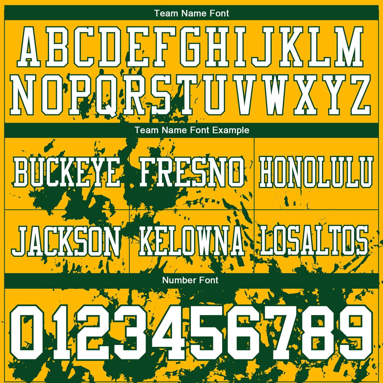 Custom Gold White-Green 3D Pattern Splash Authentic Football Jersey view 3