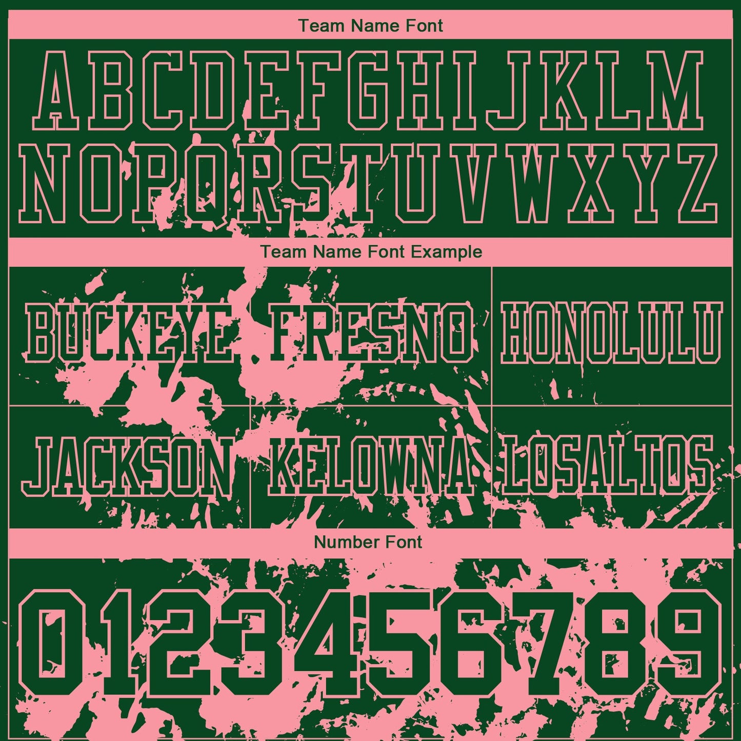 Custom Green Medium Pink 3D Pattern Splash Authentic Football Jersey view 3