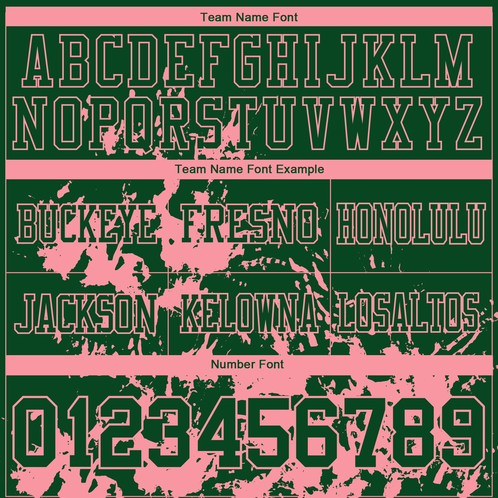 Custom Green Medium Pink 3D Pattern Splash Authentic Football Jersey view 3