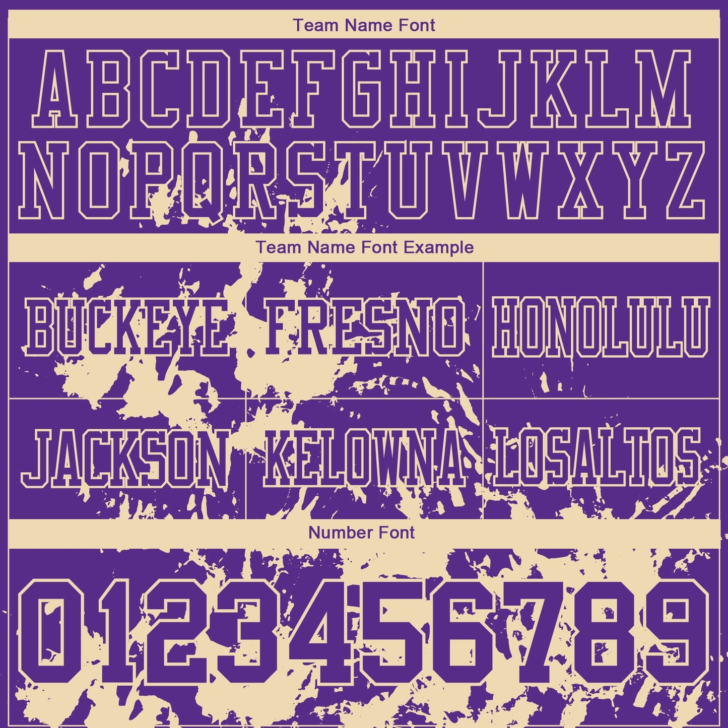 Custom Purple White-Cream 3D Pattern Splash Authentic Football Jersey view 3