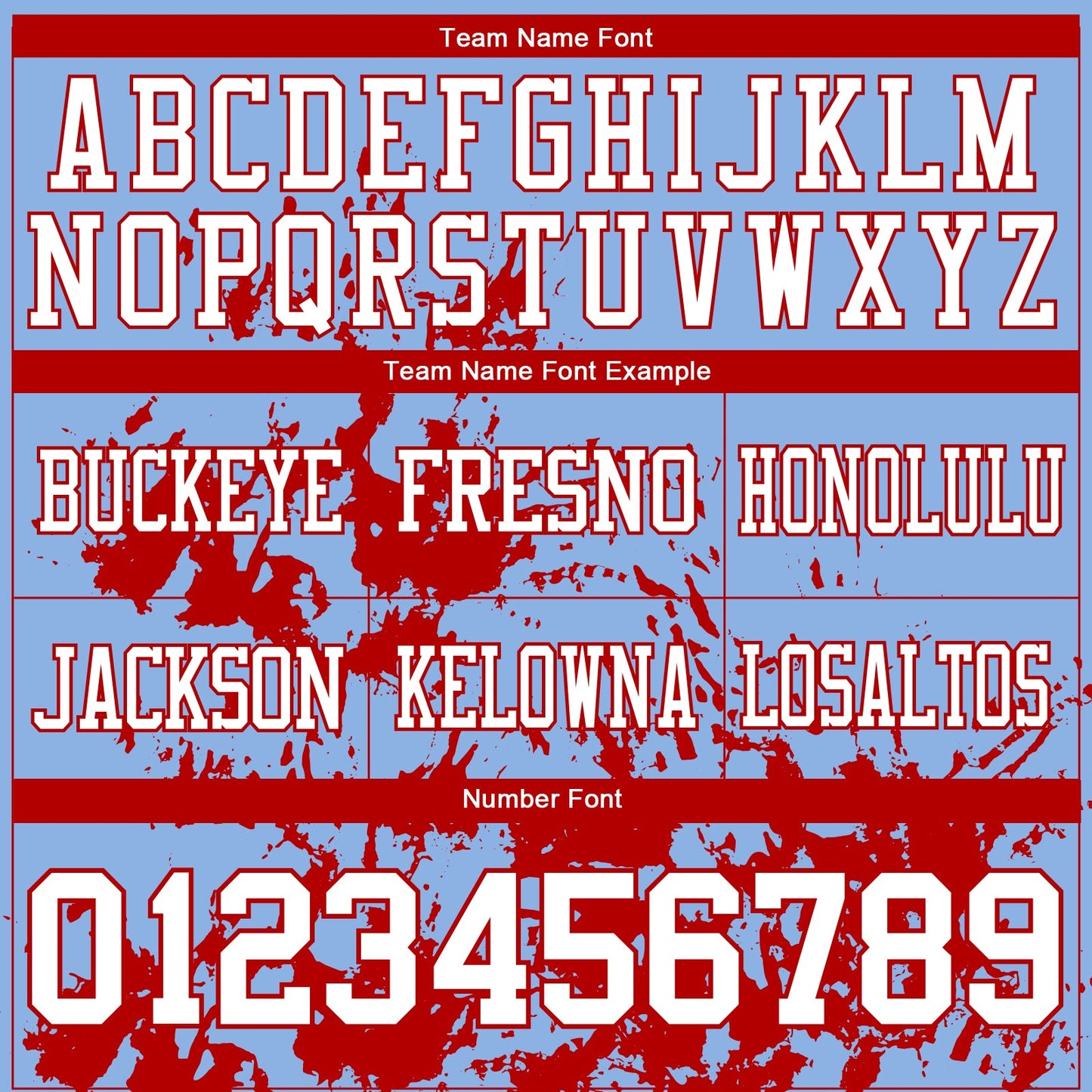 Custom Light Blue White-Red 3D Pattern Splash Authentic Football Jersey view 3