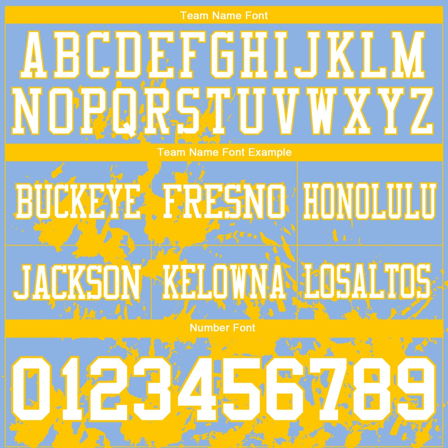 Custom Light Blue White-Yellow 3D Pattern Splash Authentic Football Jersey view 3