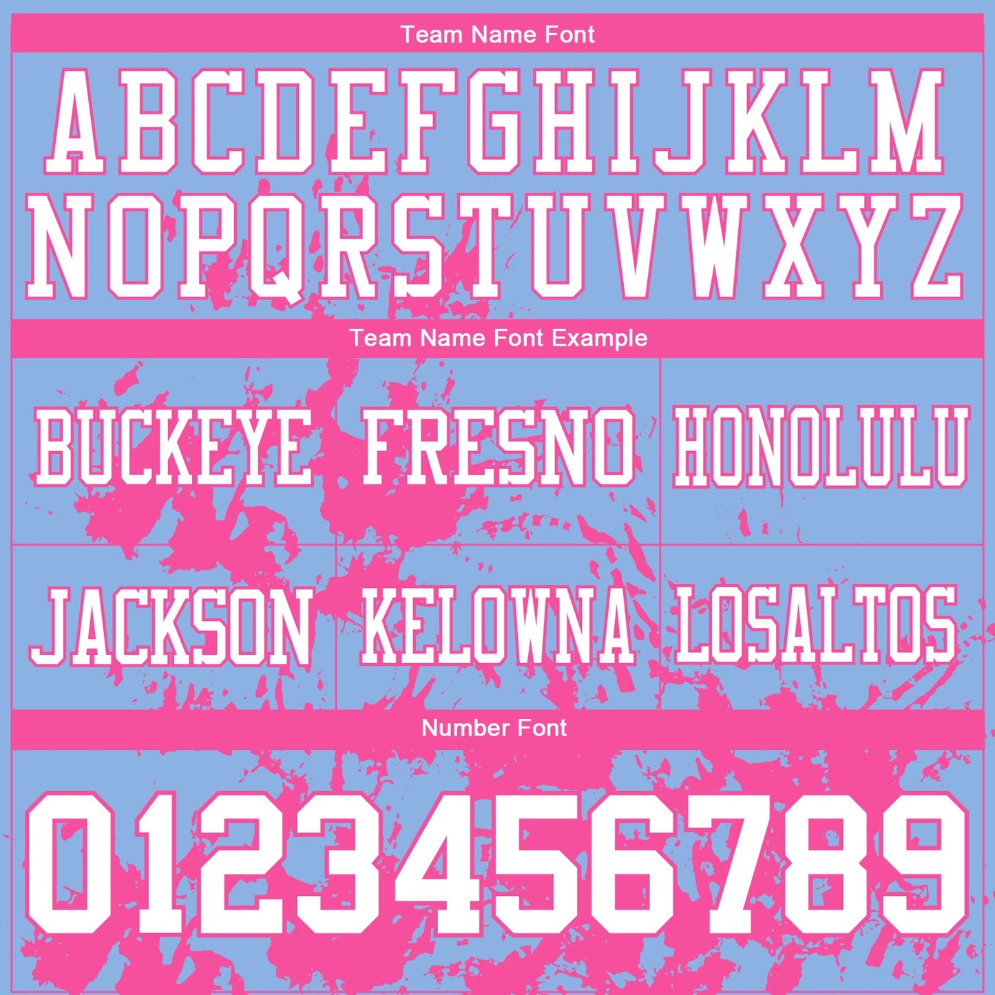 Custom Light Blue White-Pink 3D Pattern Splash Authentic Football Jersey view 3